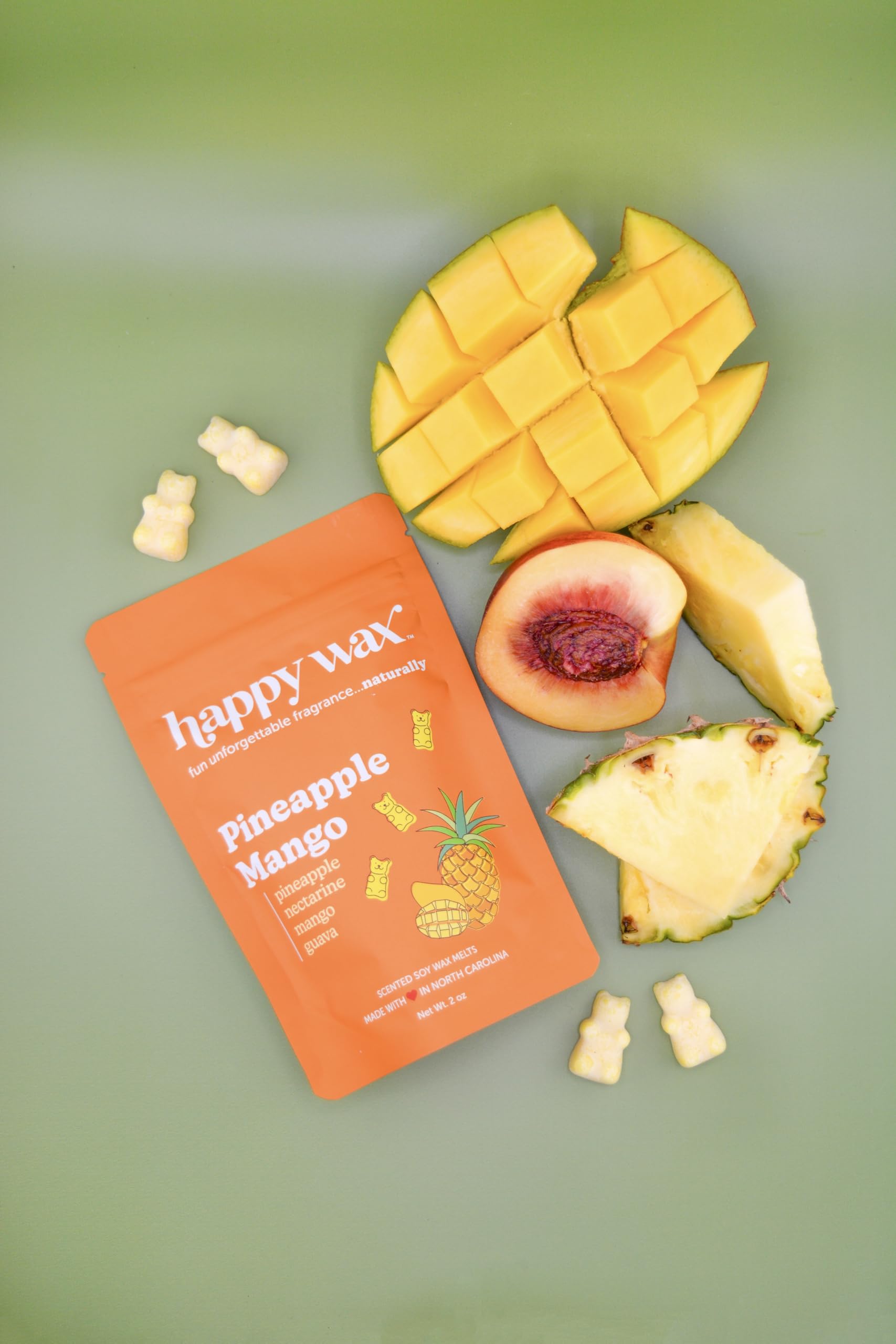 Happy Wax Beach Mix Premium Scented Natural, Non Toxic Soy Wax Melts - 6 Total Oz. of Scented Wax Melts. Includes: Pina Colada,
