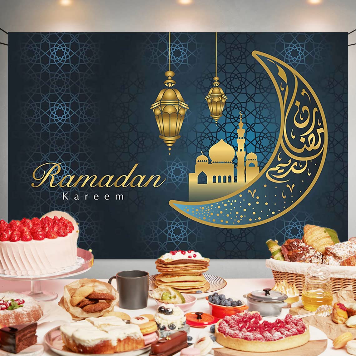 Ramadan Decoration Ramadan Kareem Backdrop Eid Mubarak Photo Background Ramadan Banner Poster For Ramadan Decorations Ramadan Ka