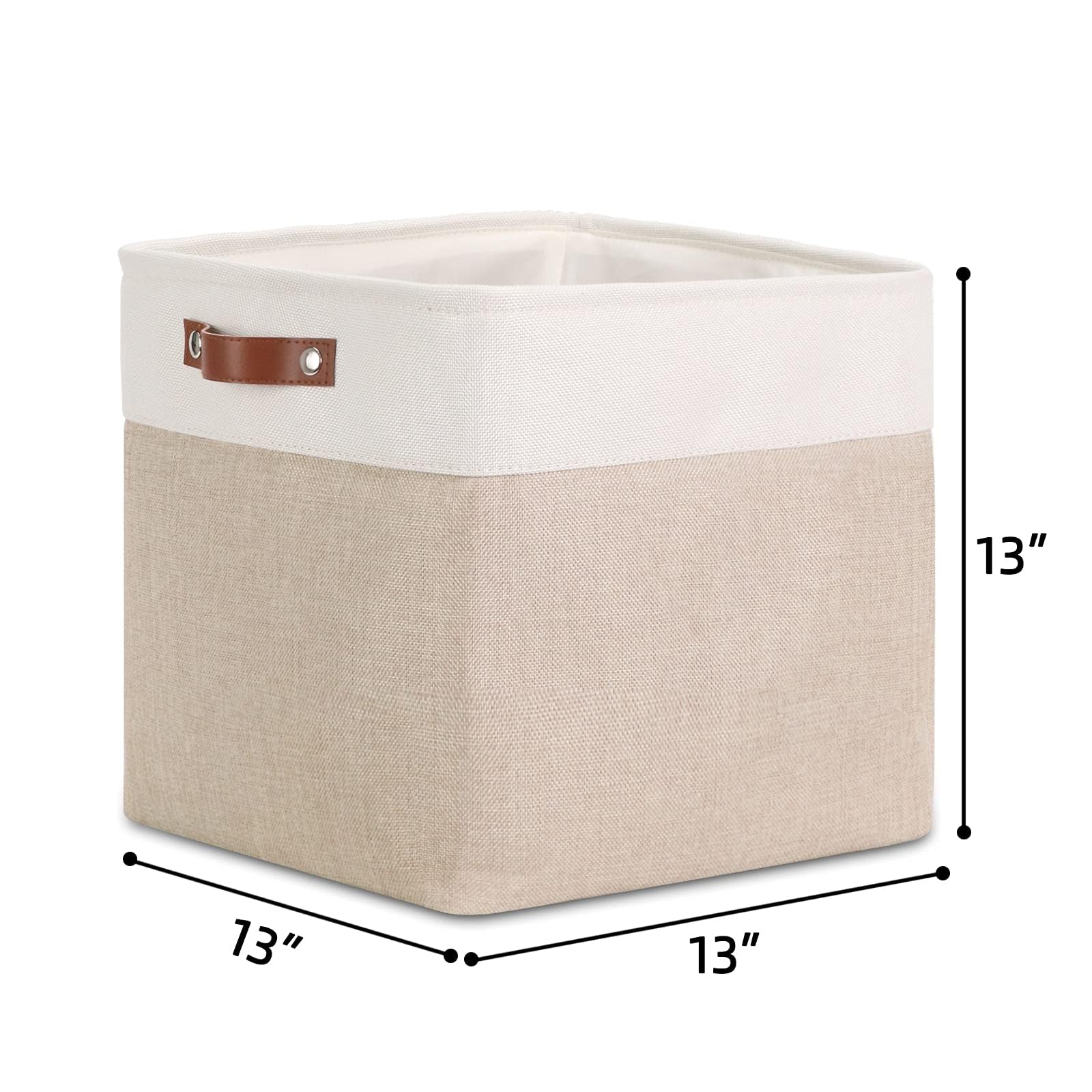 Dullemelo Cube Storage Bin 13X13,Collapsible Fabric Storage Cube For Organizing,Cubby Storage Basket For Shelves,Closet,Laundry,