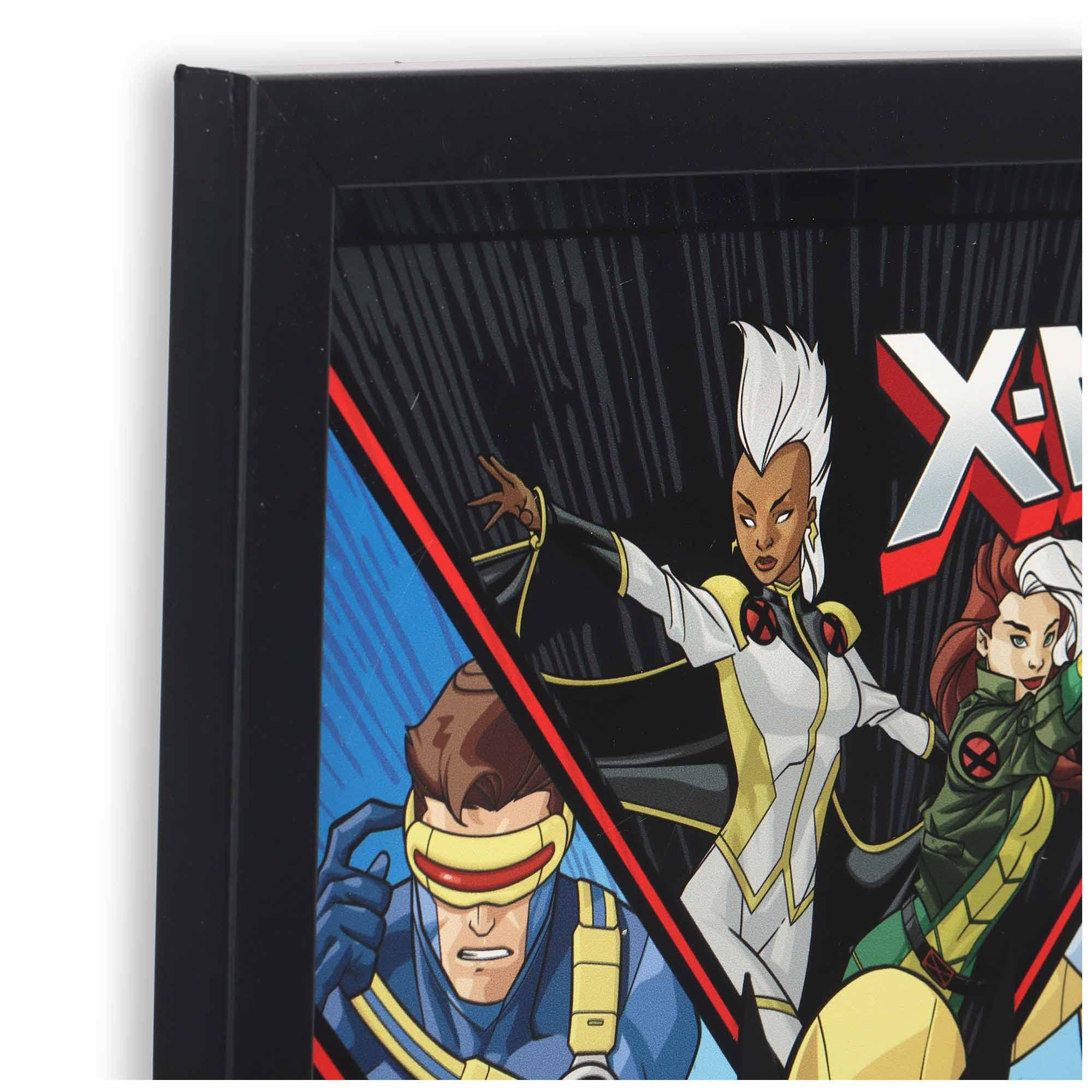 Marvel X-Men Wall Art - Framed Superhero X-Men Picture Featuring Wolverine, Cyclops, Storm, Beast And More