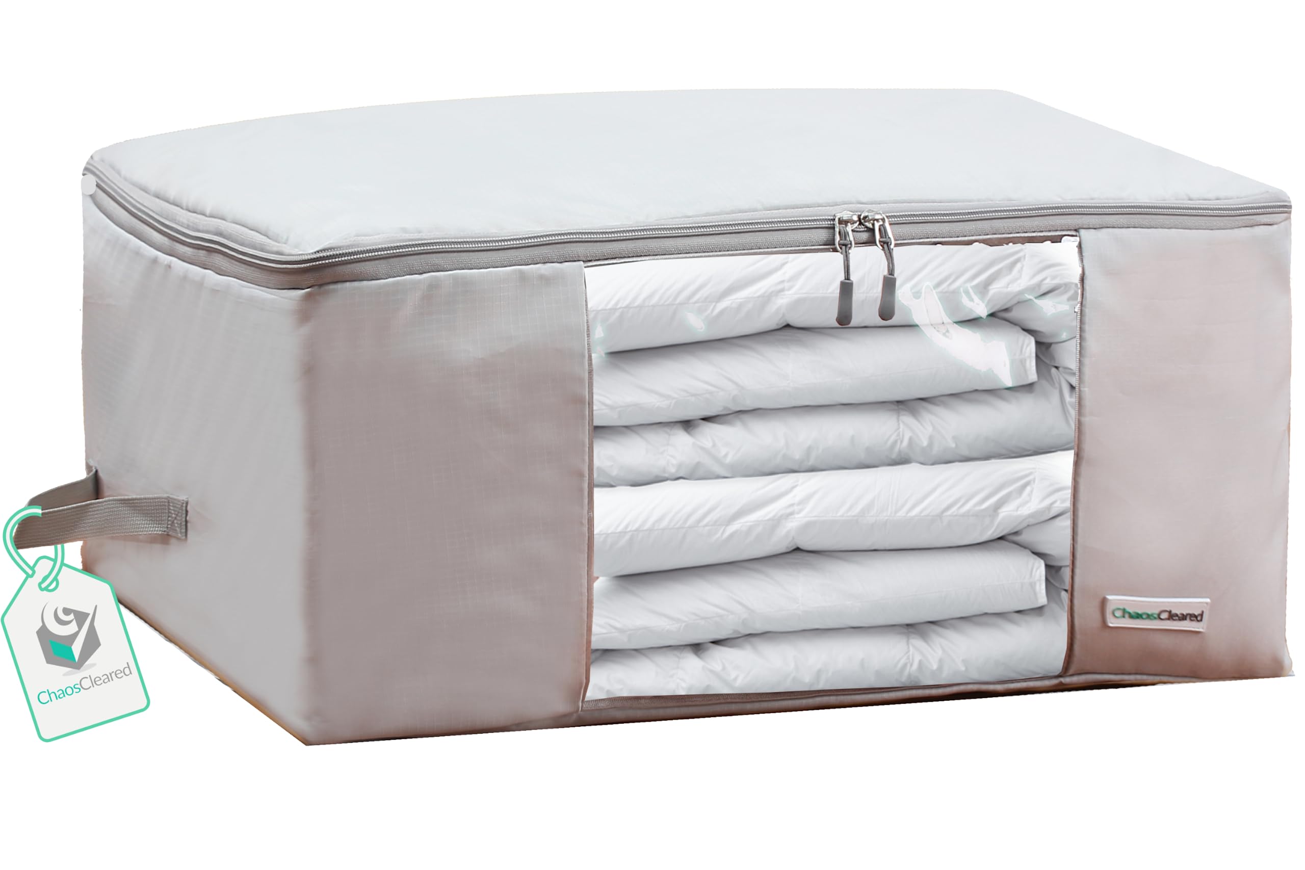 Comforter Storage Bag - Folding Organizer bag for King/Queen Comforters, Pillows, Blankets, Bedding/Quilt, Blanket, Duvet, Mothp