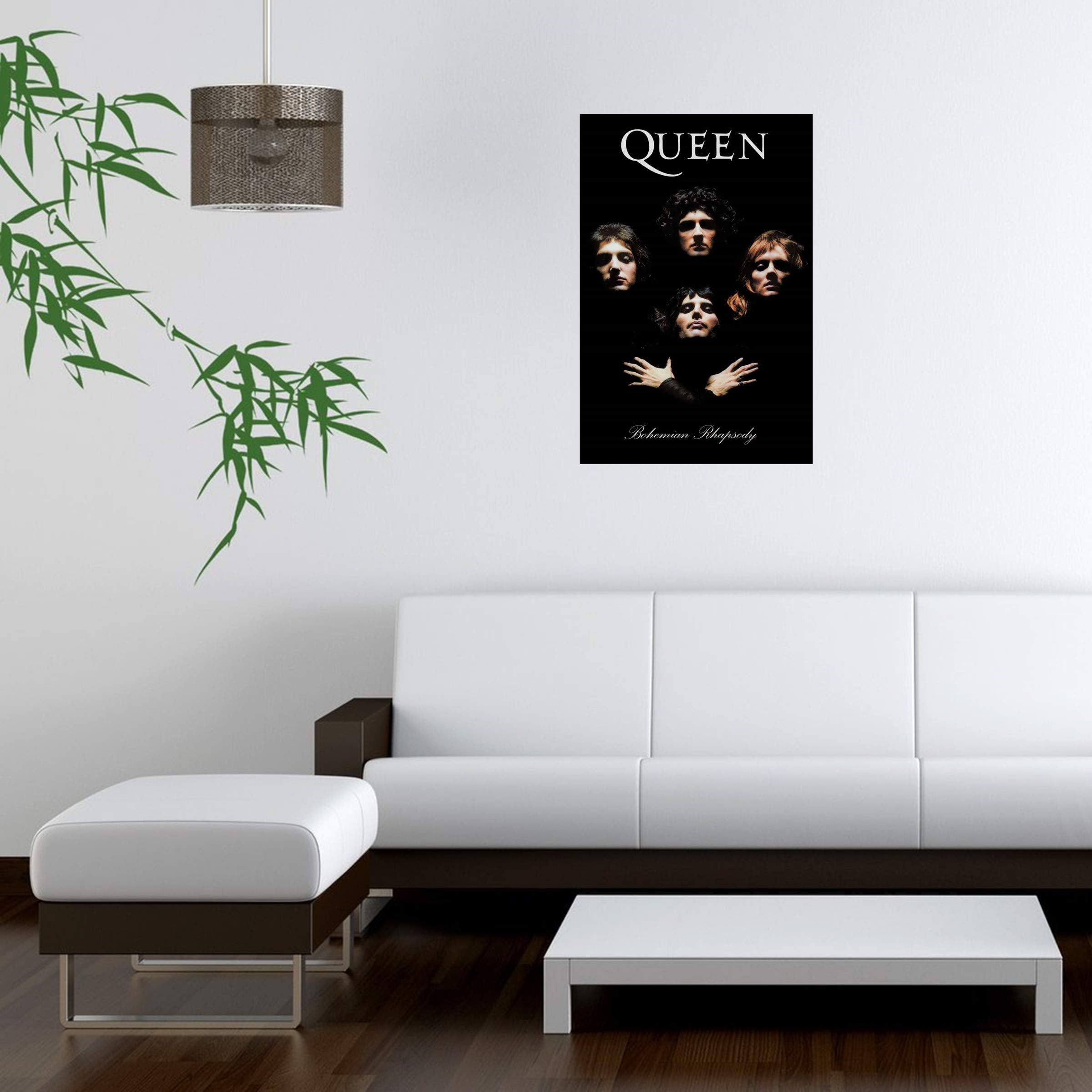 Buy Art For Less Officially Licensed Queen Bohemian Rhapsody 1975 Group Portrait Art Poster - 36 X 24 Inch - Decorative Print -