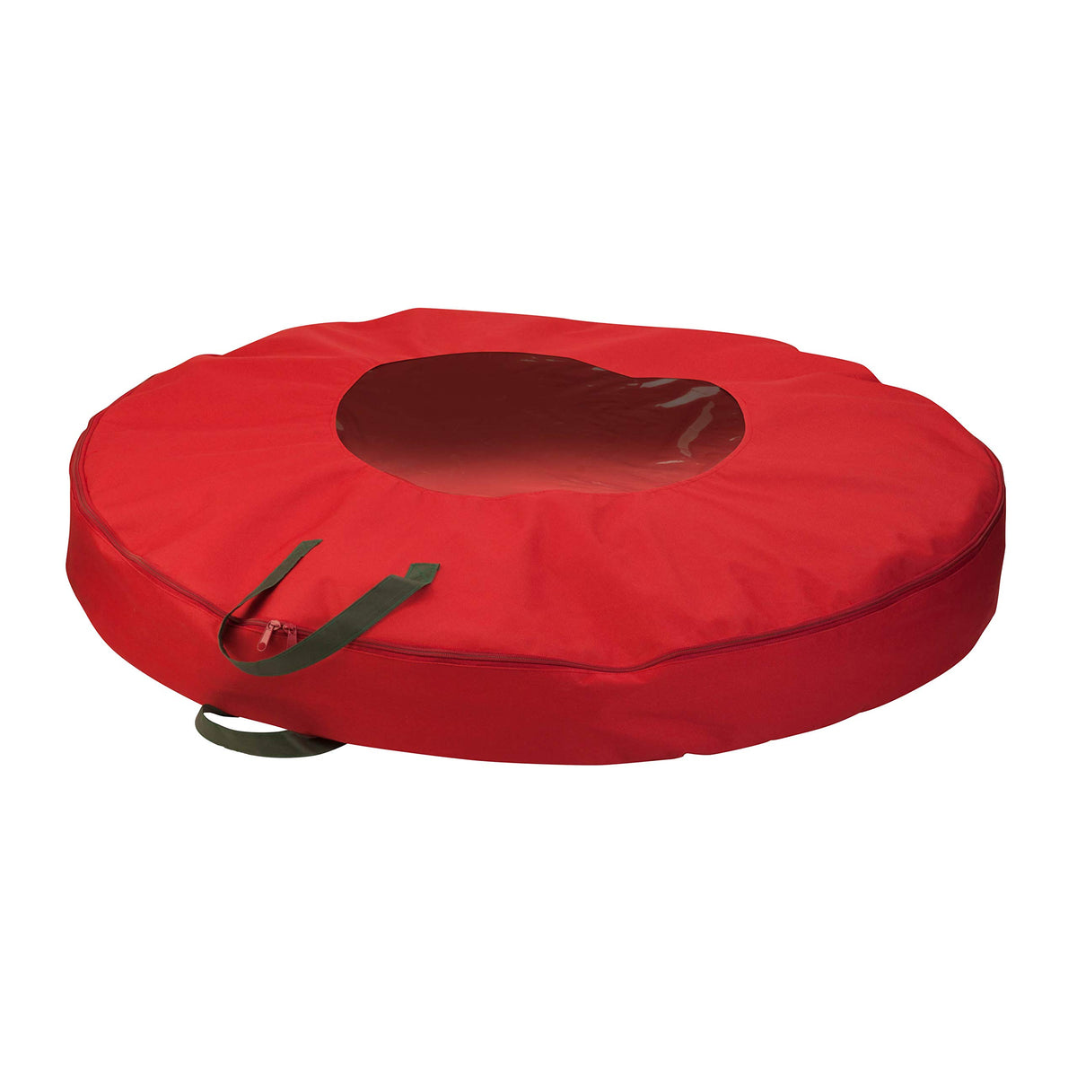 Honey-Can-Do 36-Inch, Red Holiday Wreath Storage With Handles