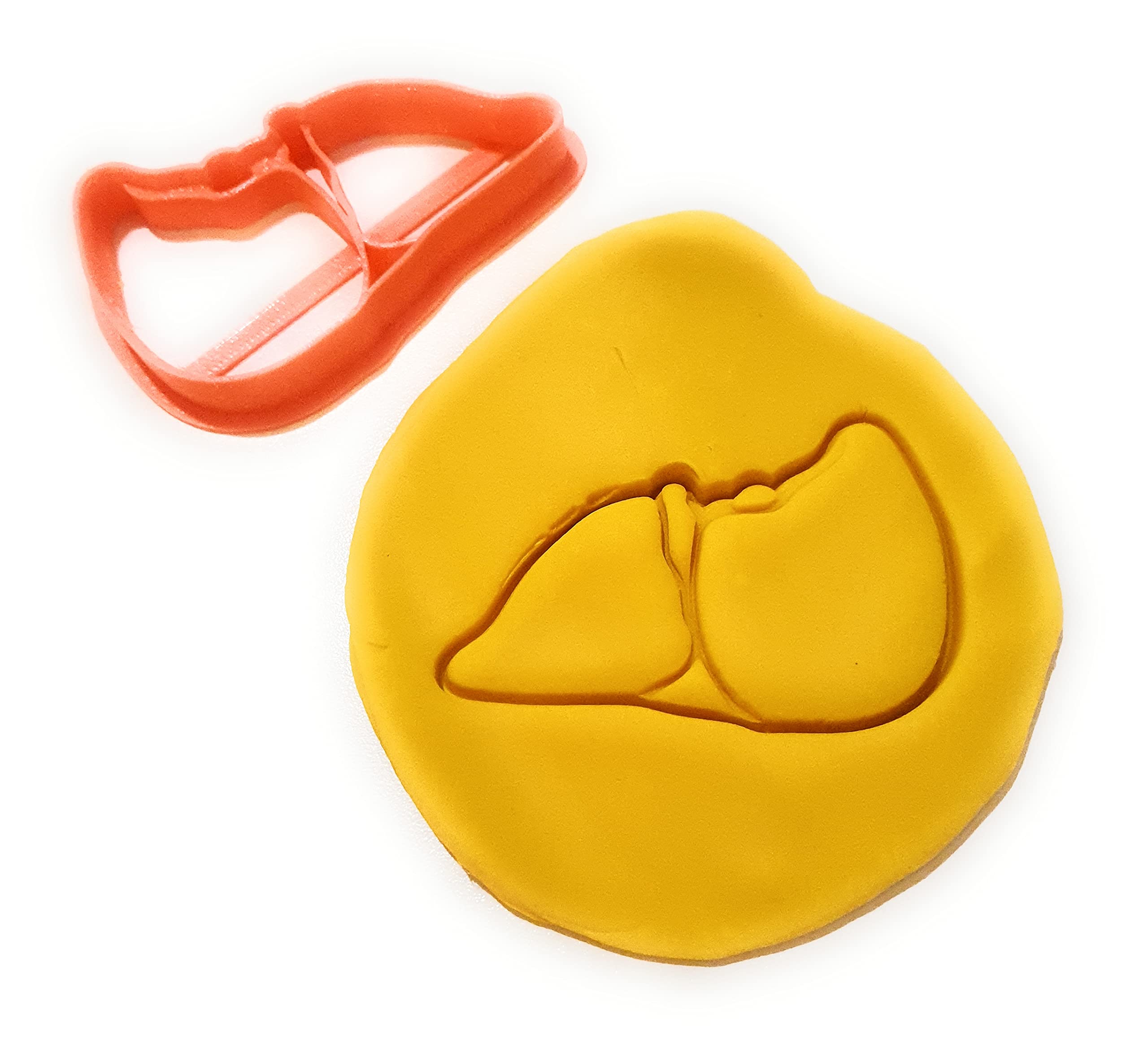 T3D Cookie Cutters Liver Cookie Cutter, Suitable For Cakes Biscuit And Fondant Cookie Mold For Homemade Treats, 3.50 In X 2.36 I