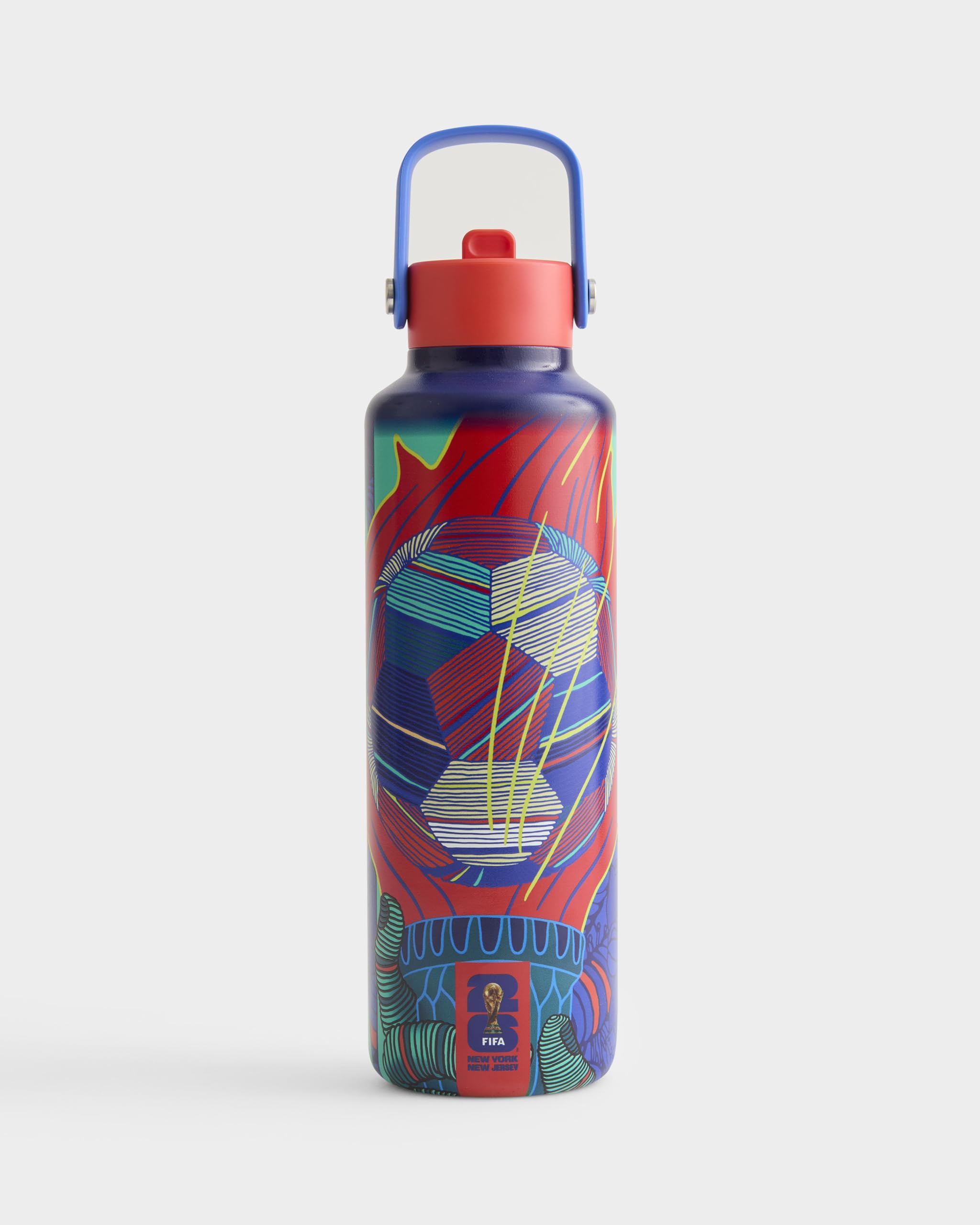 Atelier Sportif Drib 24oz Insulated Water Bottle, FIFA World Cup 2026 Edition  Performance Stainless Steel Insulated Bottle wit
