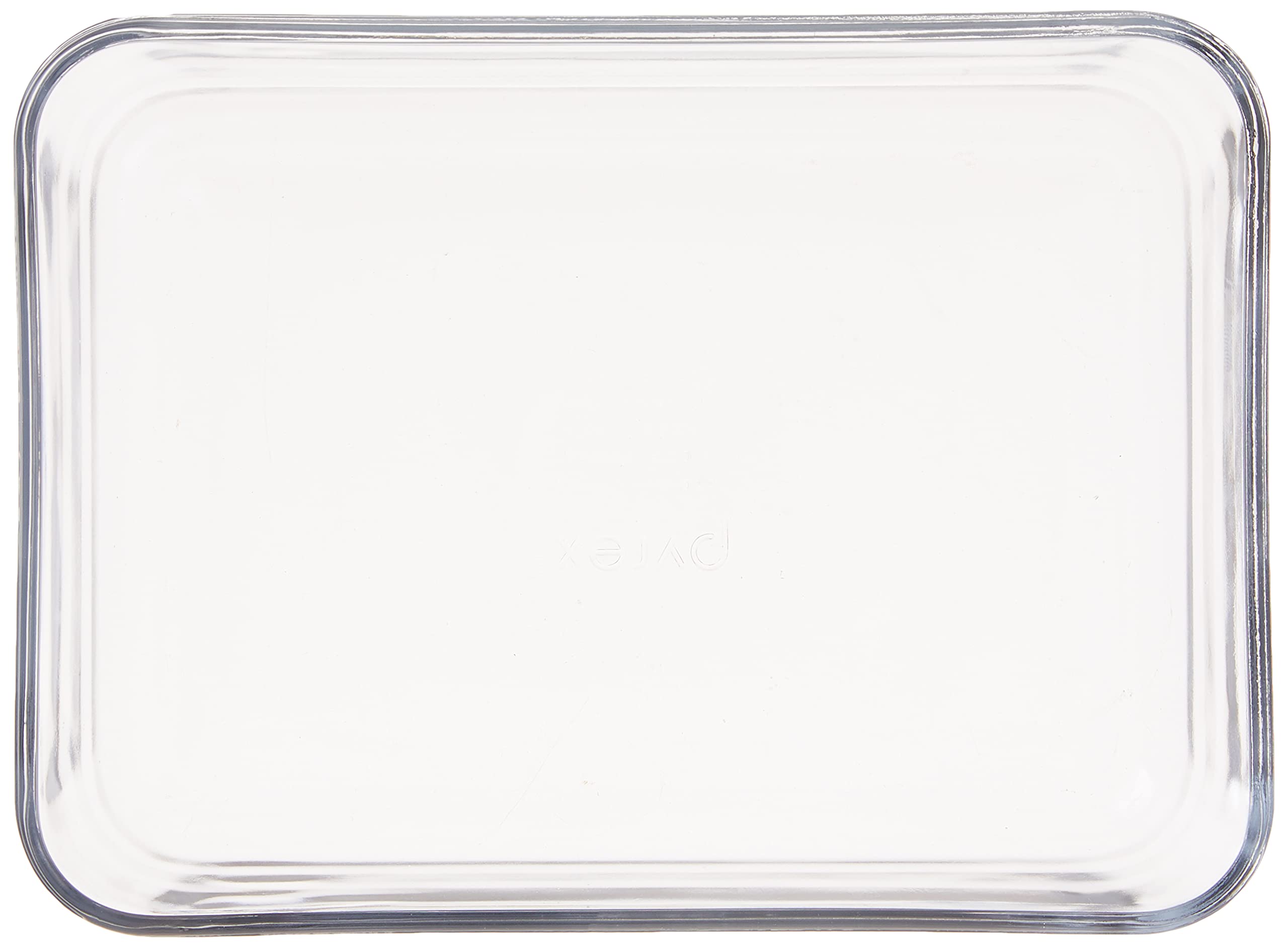 Pyrex 3-Cup Rectangular Glass Food Storage Container with Lid, BPA-Free, Red