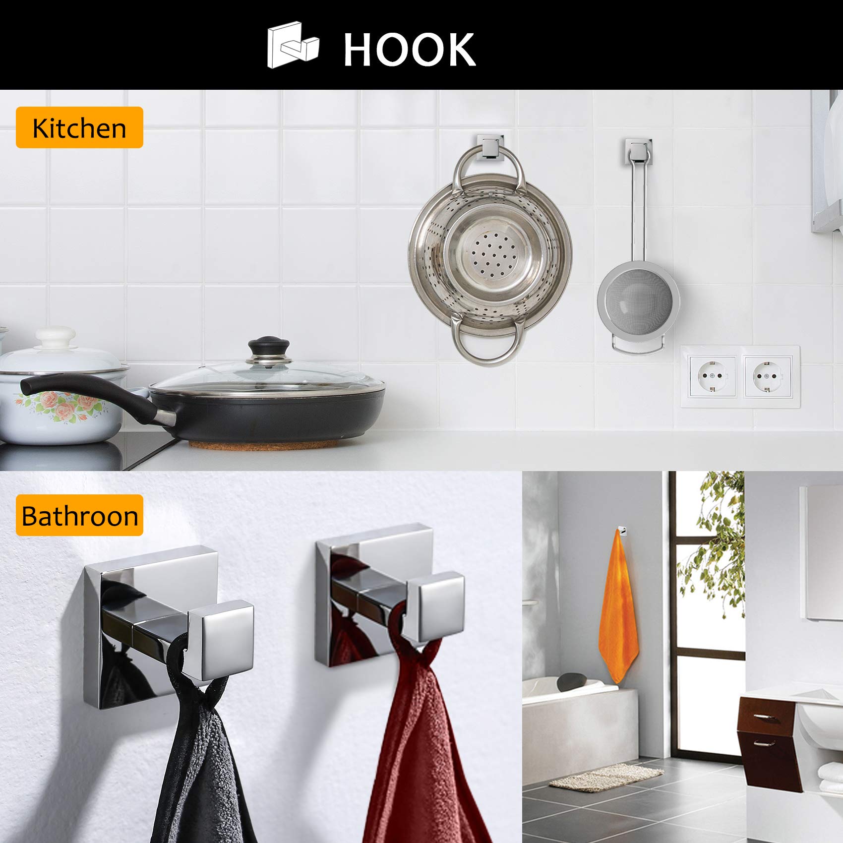 Tnoms Bathroom Hardware Accessories Set Polished Chrome Towel Bar Sets Include Towel Bar Towel Holder Toilet Paper Holder Towel