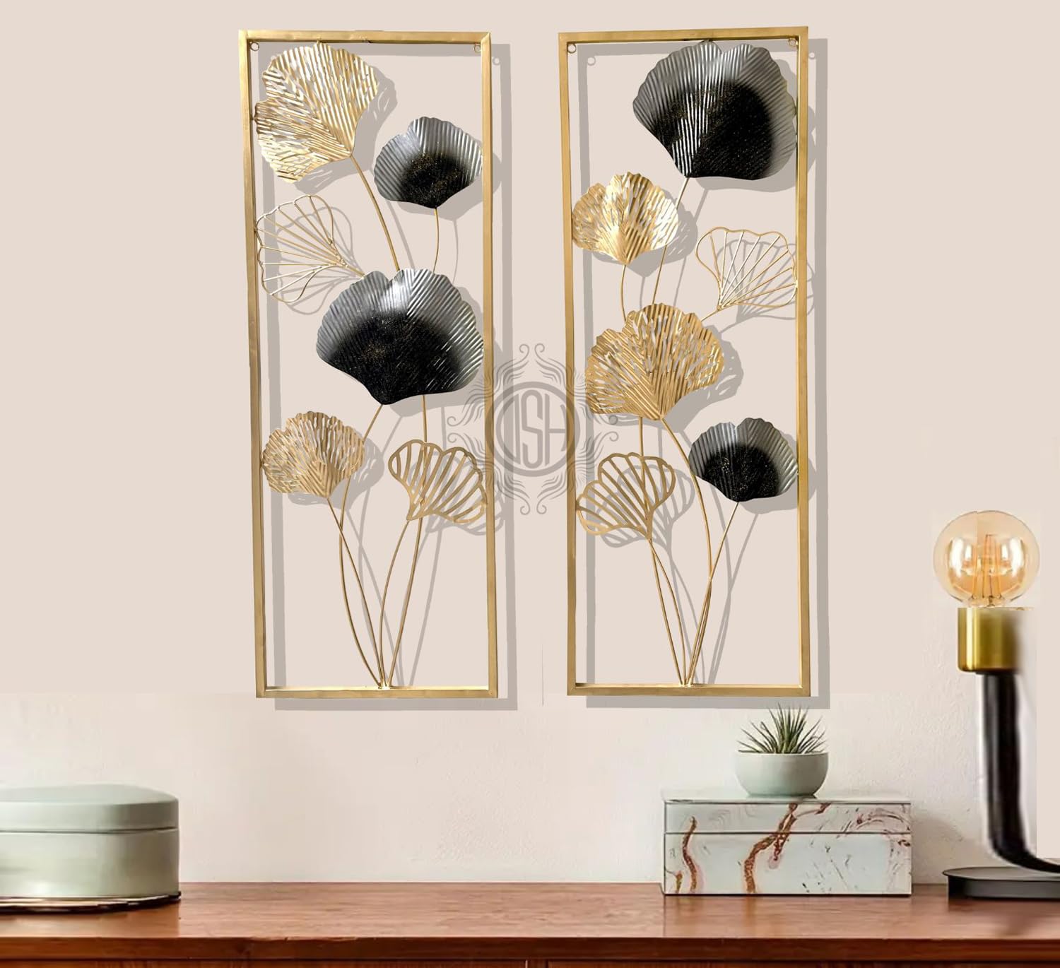 Dsh Crafting Your Curiosity Metal Wall Art Handcrafted Wall Sculpture Set Of-2 Multicolour Perfect For Living Room Bedroom Home 