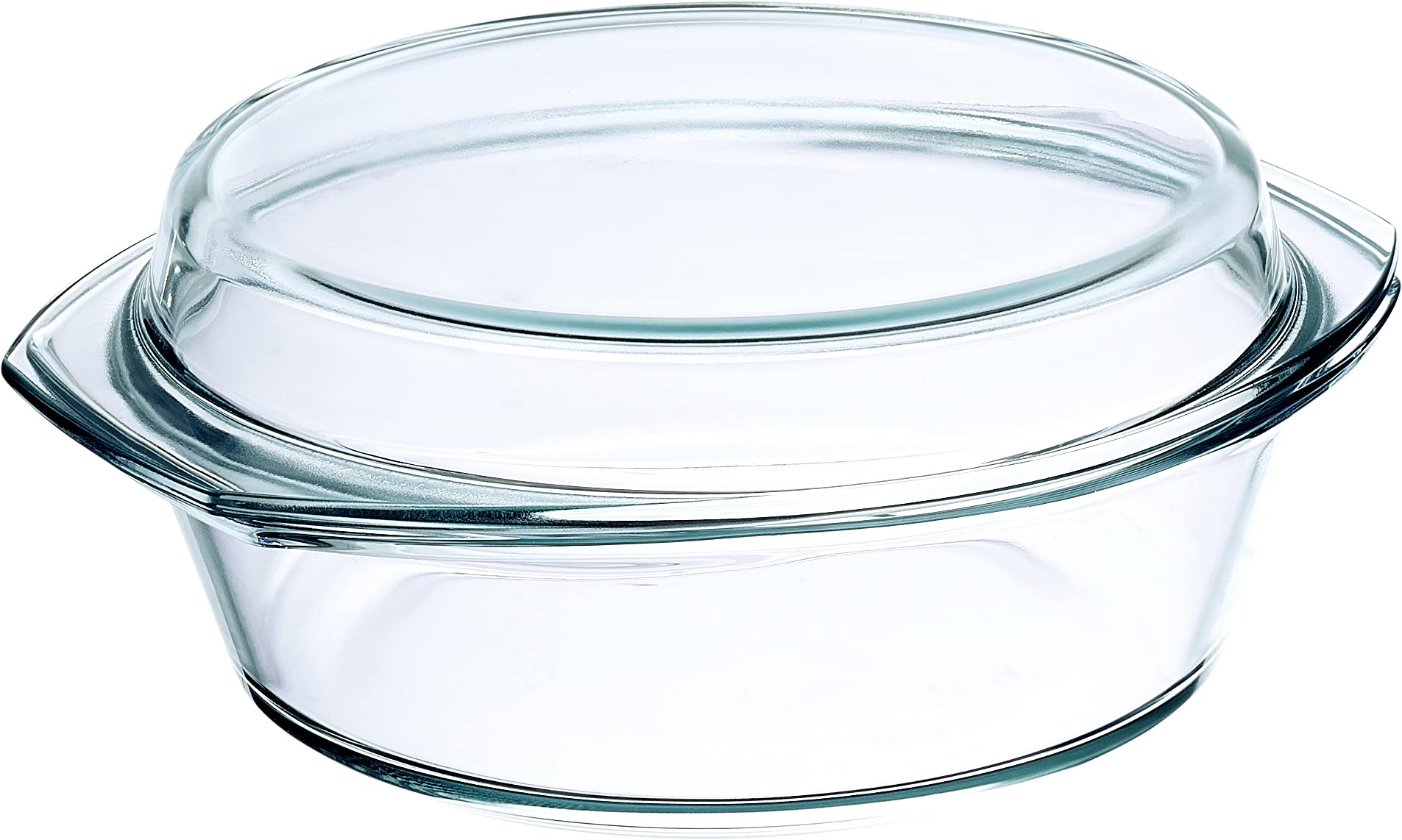 Simax Casserole Dish with Lid, 2.5 Quart Round Glass Casserole Dishes for Oven with Lid and Handles, Baking Dishes for Oven, Cov