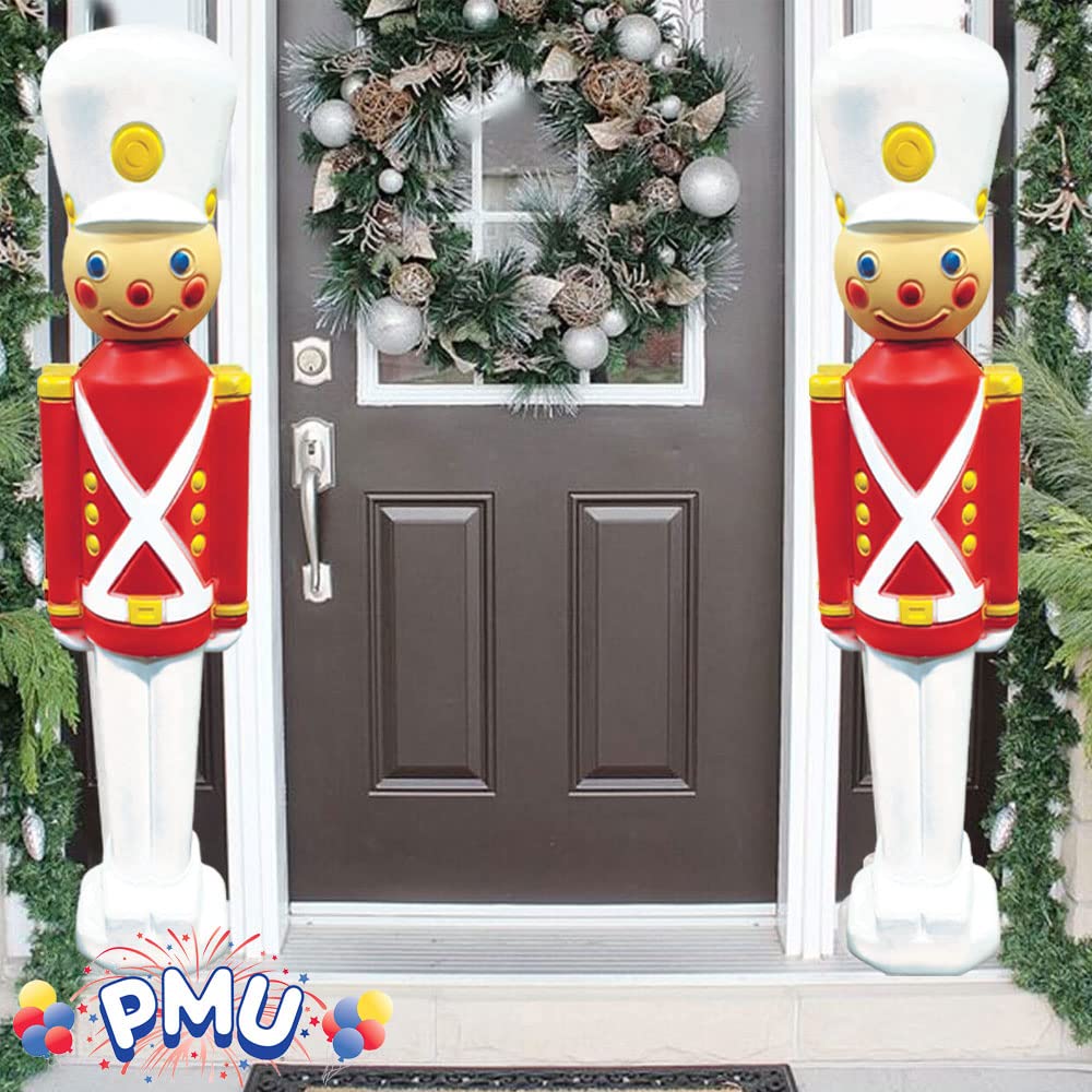 PMU Christmas Light-Up Toy Soldier 31 Inch Christmas Decoration Perfect D  cor for Home, Lawn, Yard, Indoor and Outdoor - 31 Inc