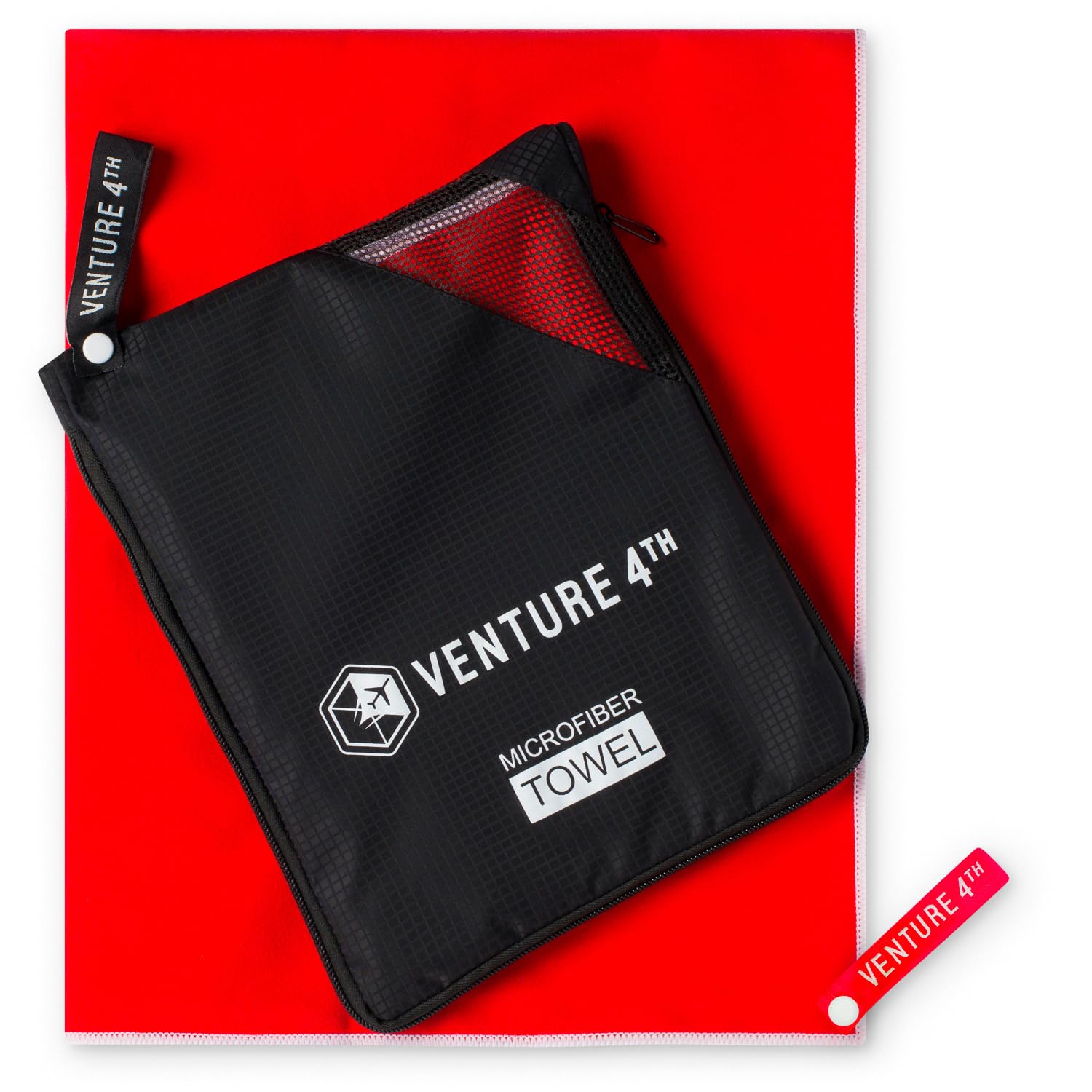 Venture 4Th Microfiber Travel Towel - Sports Towel: Best Shamie - Accessories For Face Care, Gym, Yoga Or A Spin At The Beach -