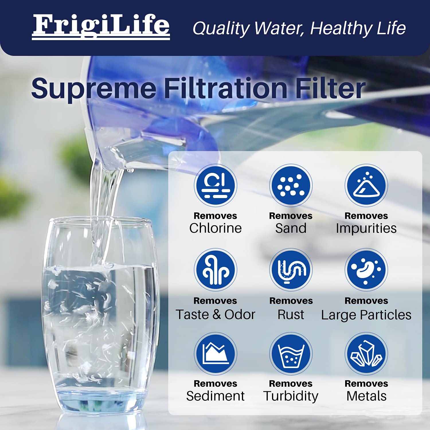 Frigilife Pitcher Water Filter Replacement With Pur Crf950Z, Crf-950Z, Ds-1800Z, Ppt700W, Cr-1100C, Ppt711W, Cr-6000C, Ppt710W,