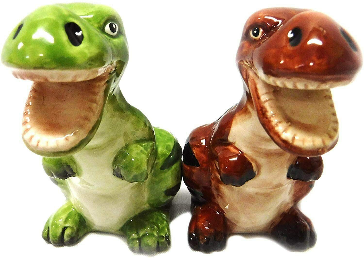 Pacific Giftware Salt & Pepper Shakers - Dinosaur Magnetic Salt And Pepper Shakers