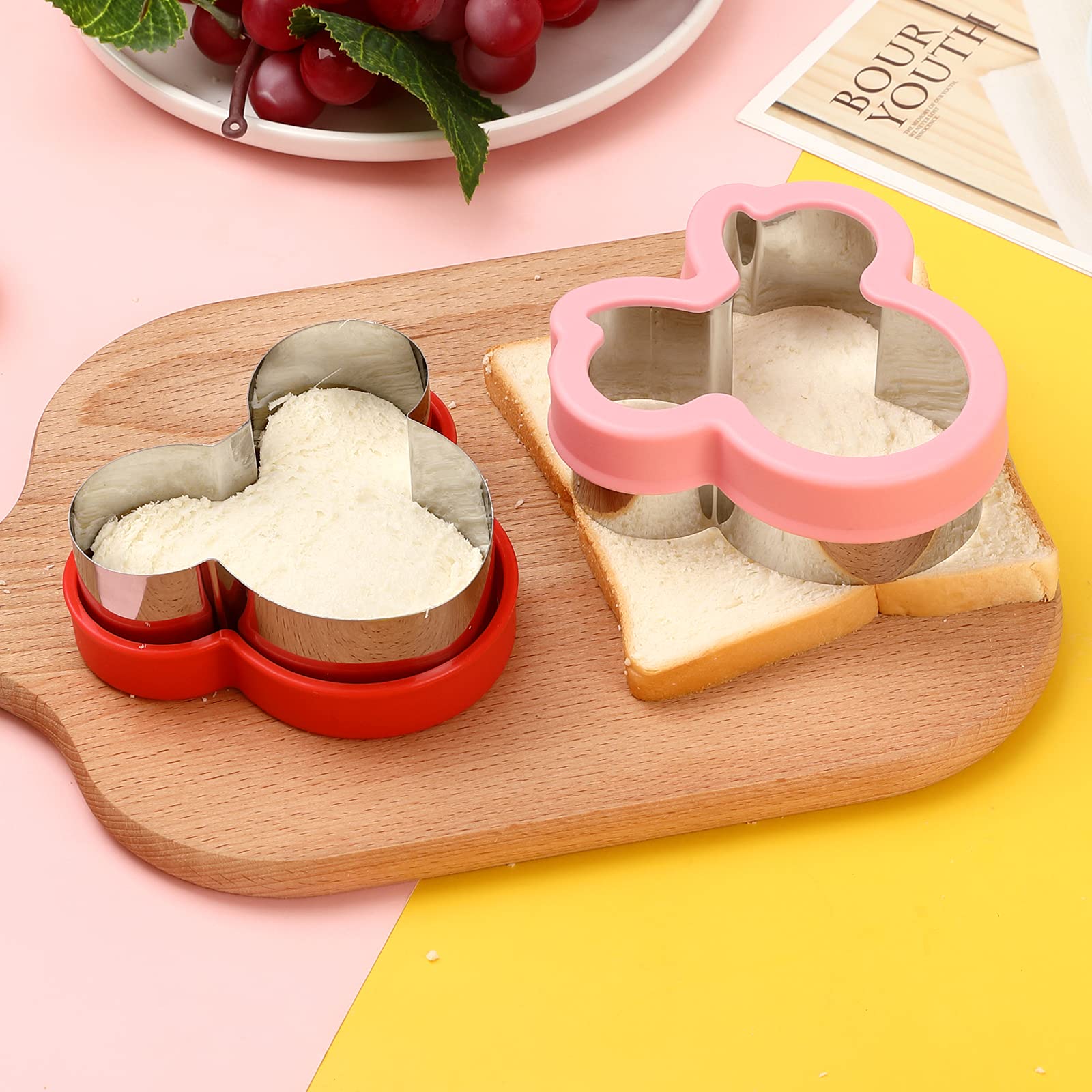 Cookie Cutter Set, Head, Glove, Shoe, Bows Shapes Sandwich Cutters Cookie Cutters -Food Grade Cookie Cutter Mold For Kids (7Pack