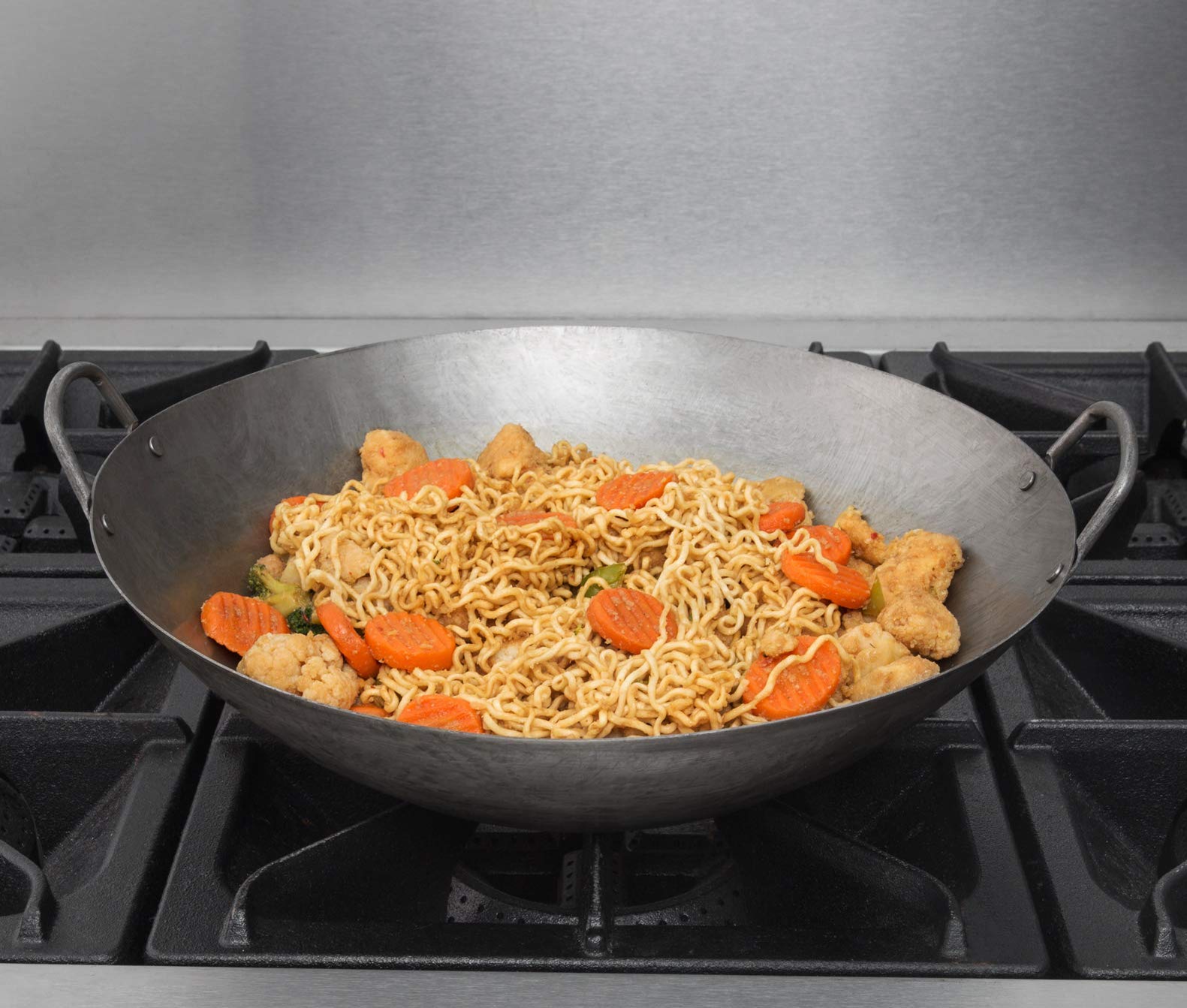 Town Food Service 14 Inch Cantonese Flat Bottom Wok