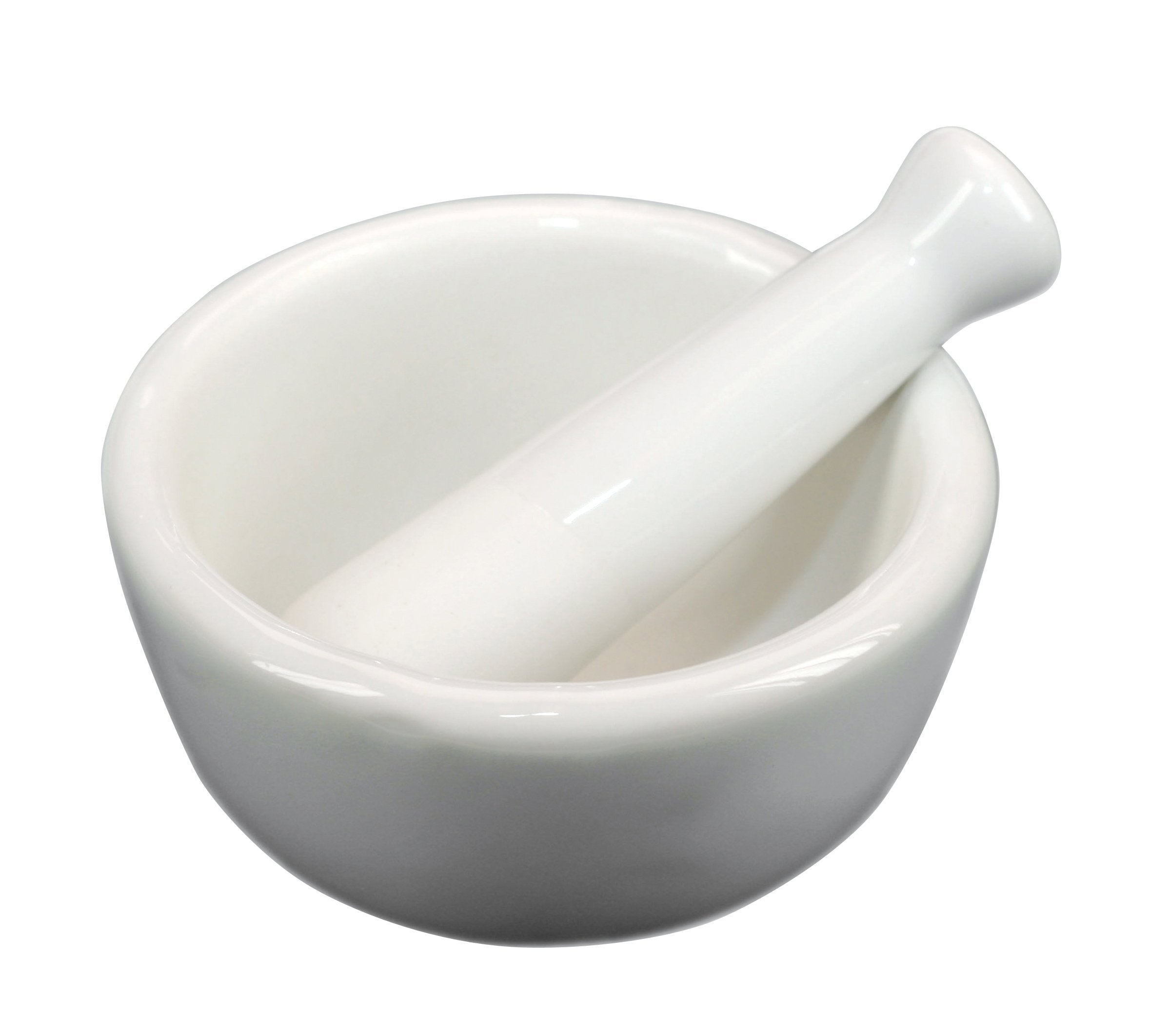 Fox Run Porcelain Mortar & Pestle, White, 1.5Inch