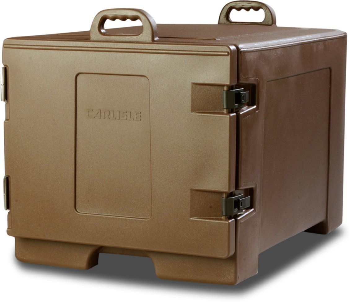 Carlisle FoodService Products Insulated Food Pan Carrier, Holds 7 Sheet Pans (Sold Separately), Front-Loading Cateraide with Han