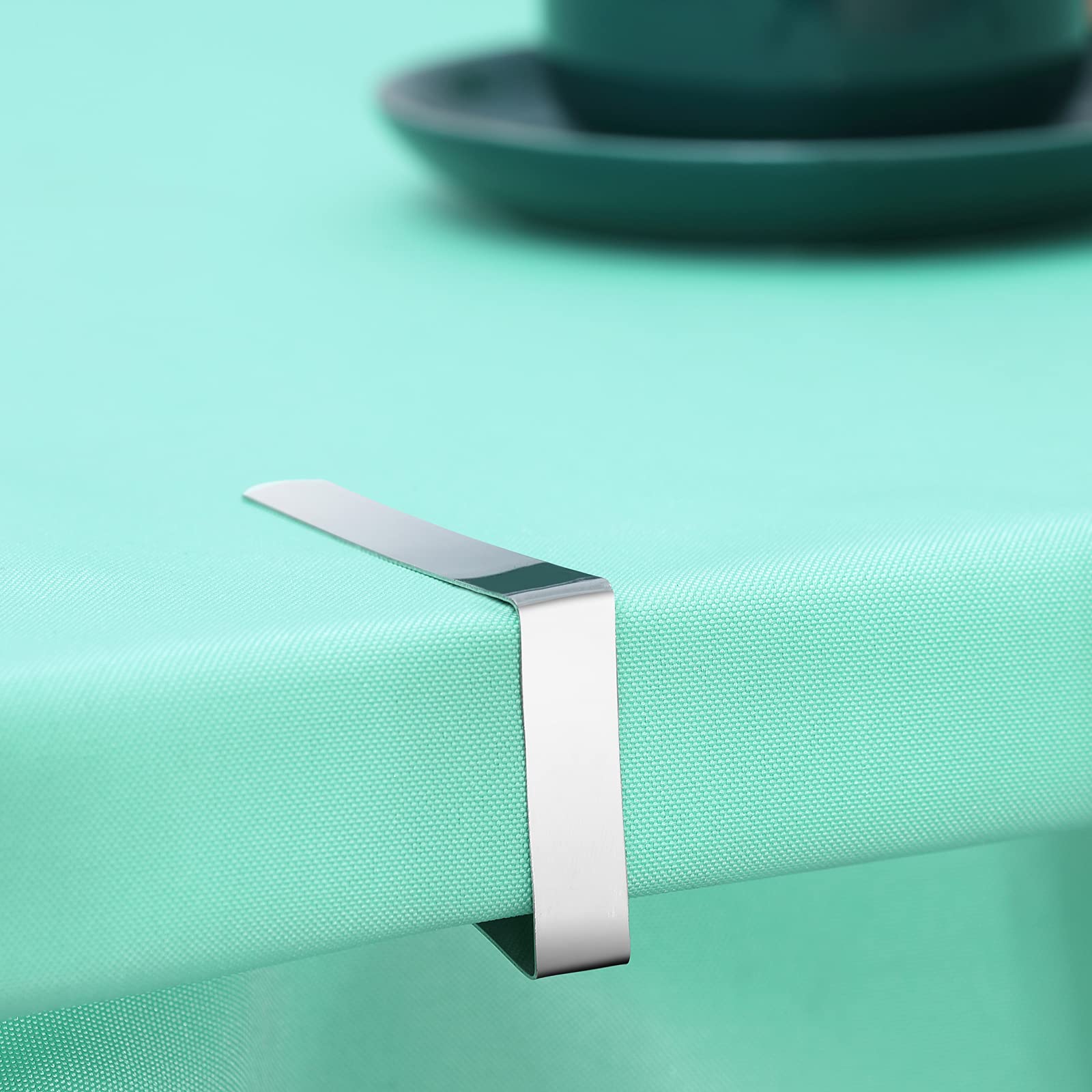 12 Pack Tablecloth Clips - Heavy Duty Picnic Table Clips, Stainless Steel Table Cloth Cover Clamps, Table Cloth Holders Ideal Fo