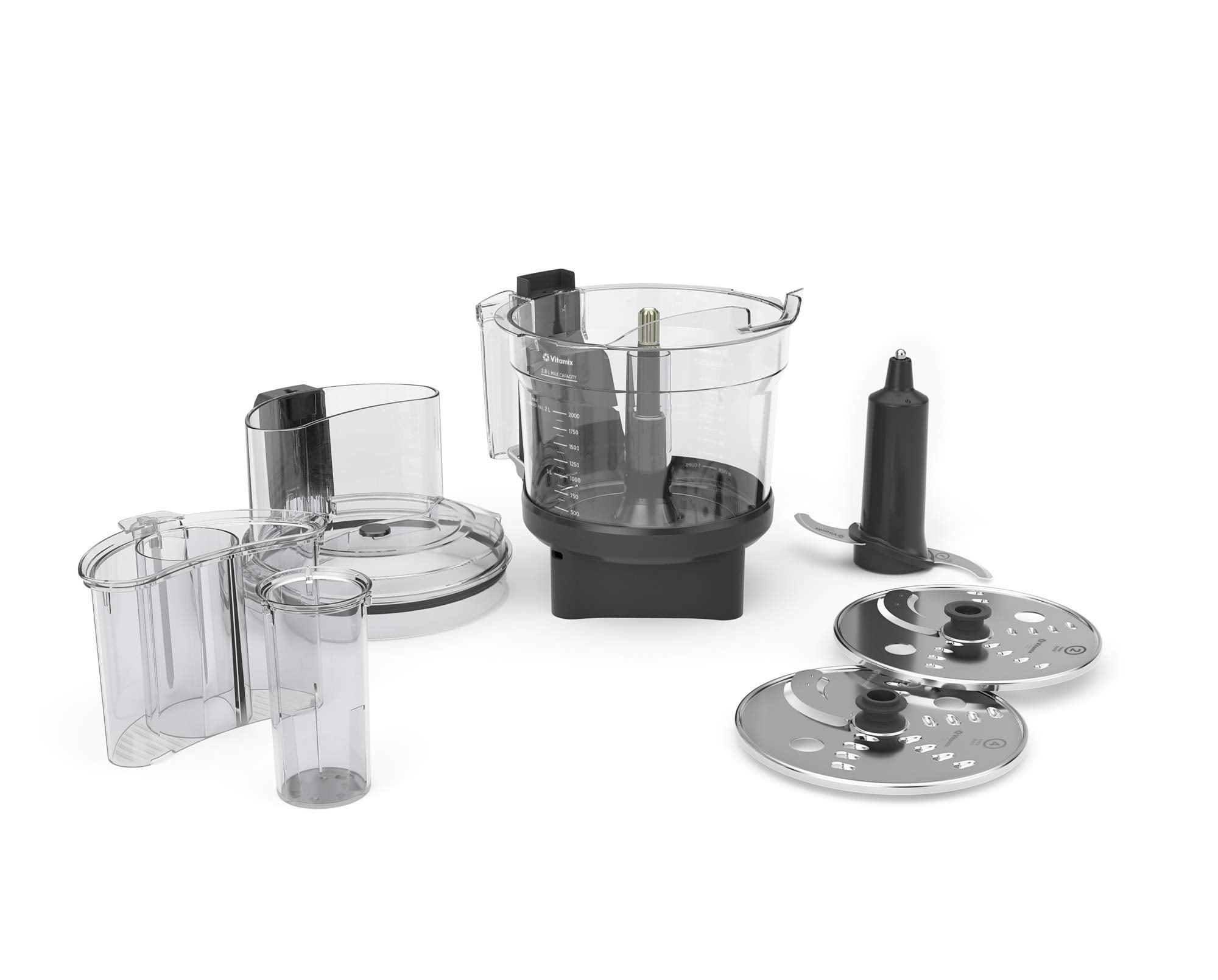 Vitamix 12-Cup Food Processor Attachment with SELF-DETECT, Compatible with Ascent and Venturist Series, Black