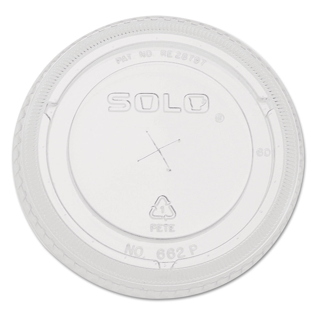 Straw-Slot Cold Cup Lids, 12 Oz Cups, Clear, 100/Sleeve, 10/Ct