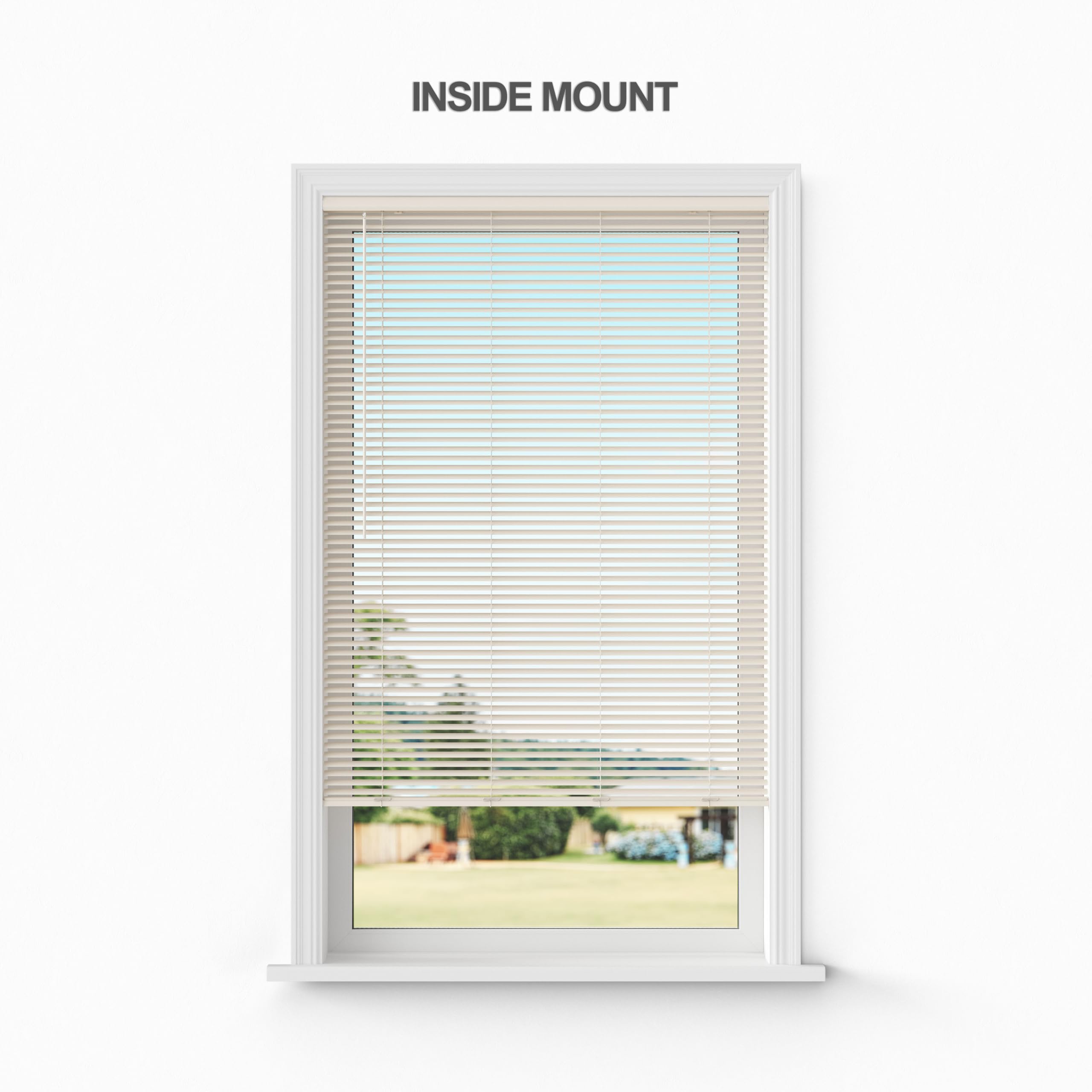 Lumino Vinyl Mini Blinds 1 Inch Cordless Room Darkening In Alabaster - 3875 W X 48 H (Over 700 Addl Custom Sizes) - Starting At