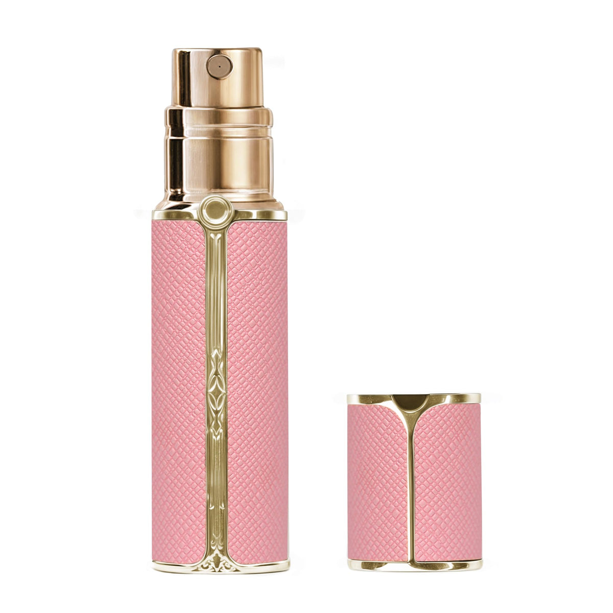 Muilsae Af00Pk Leather Perfume Atomiser, 10Ml Bottom Fill Travel Perfume Bottle, Refillable Perfume Dispenser For Women & Men (P