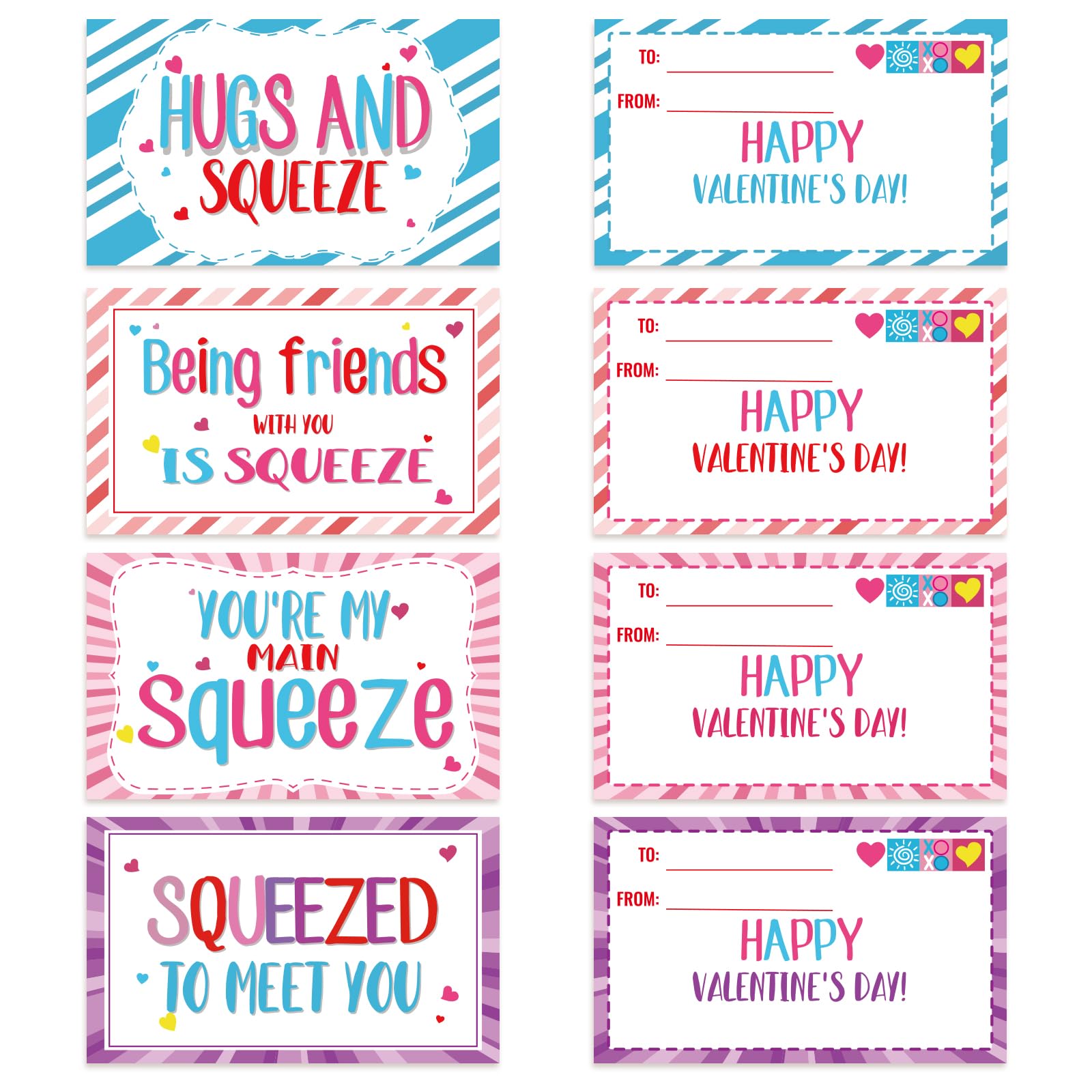 24Pack Valentines Day Cards With Heart Balls Valentines Day Gifts For Kids Valentines Exchange Cards For Boys Girls School Class