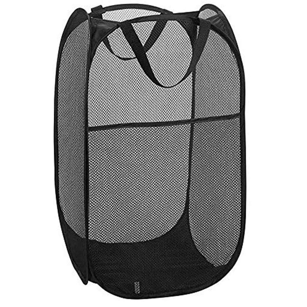 Bud Mesh Pop Up Laundry Hamper With Portable, Durable Handles, Collapsible Laundry Basket For Storage, Folding Pop-Up Clothes Ha