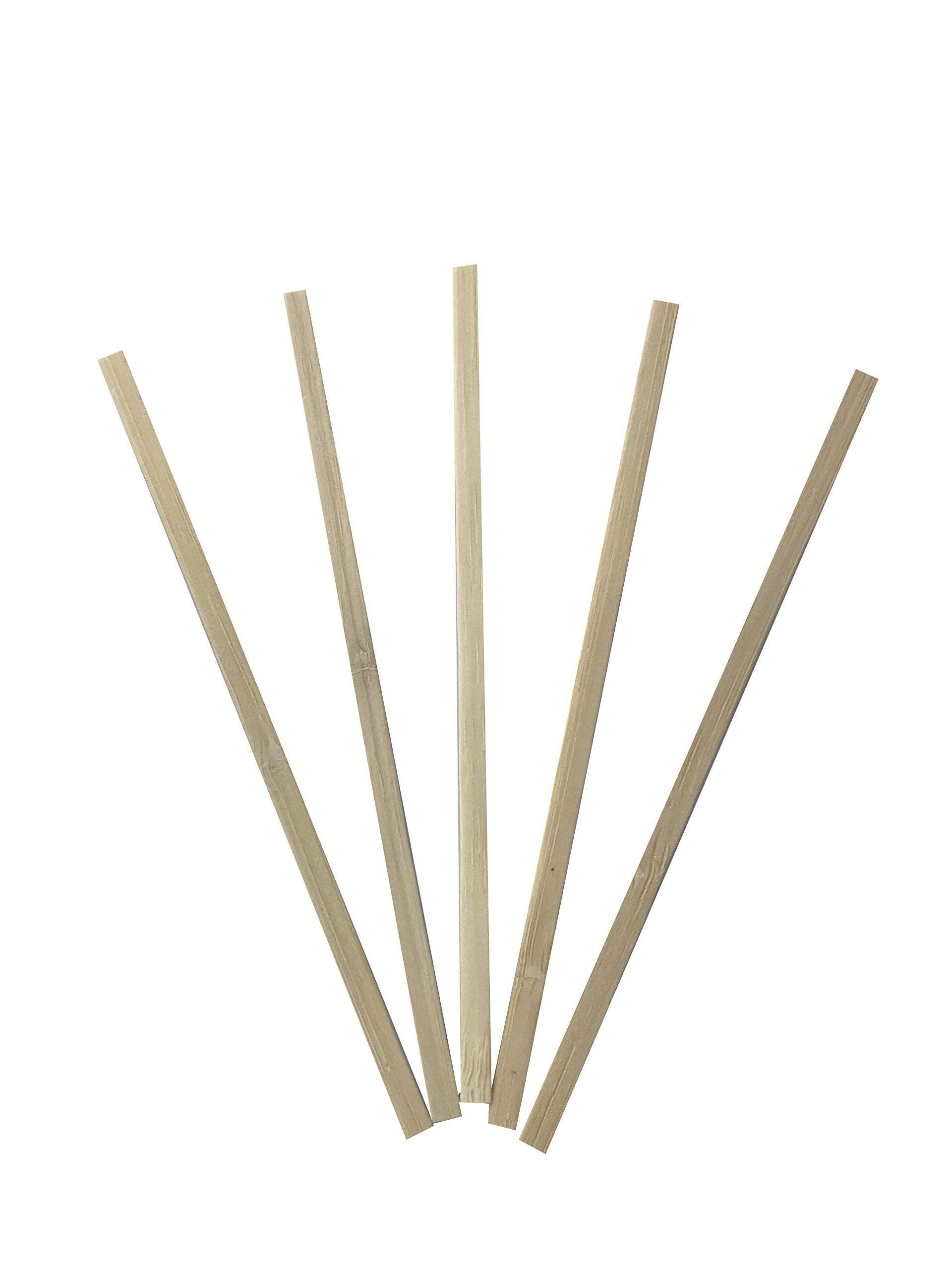 1000 Count | Kingseal Individually Paper Wrapped Bamboo Coffee Stir Sticks, 5.5 Inches, Square End, 100% Renewable And Biodegrad