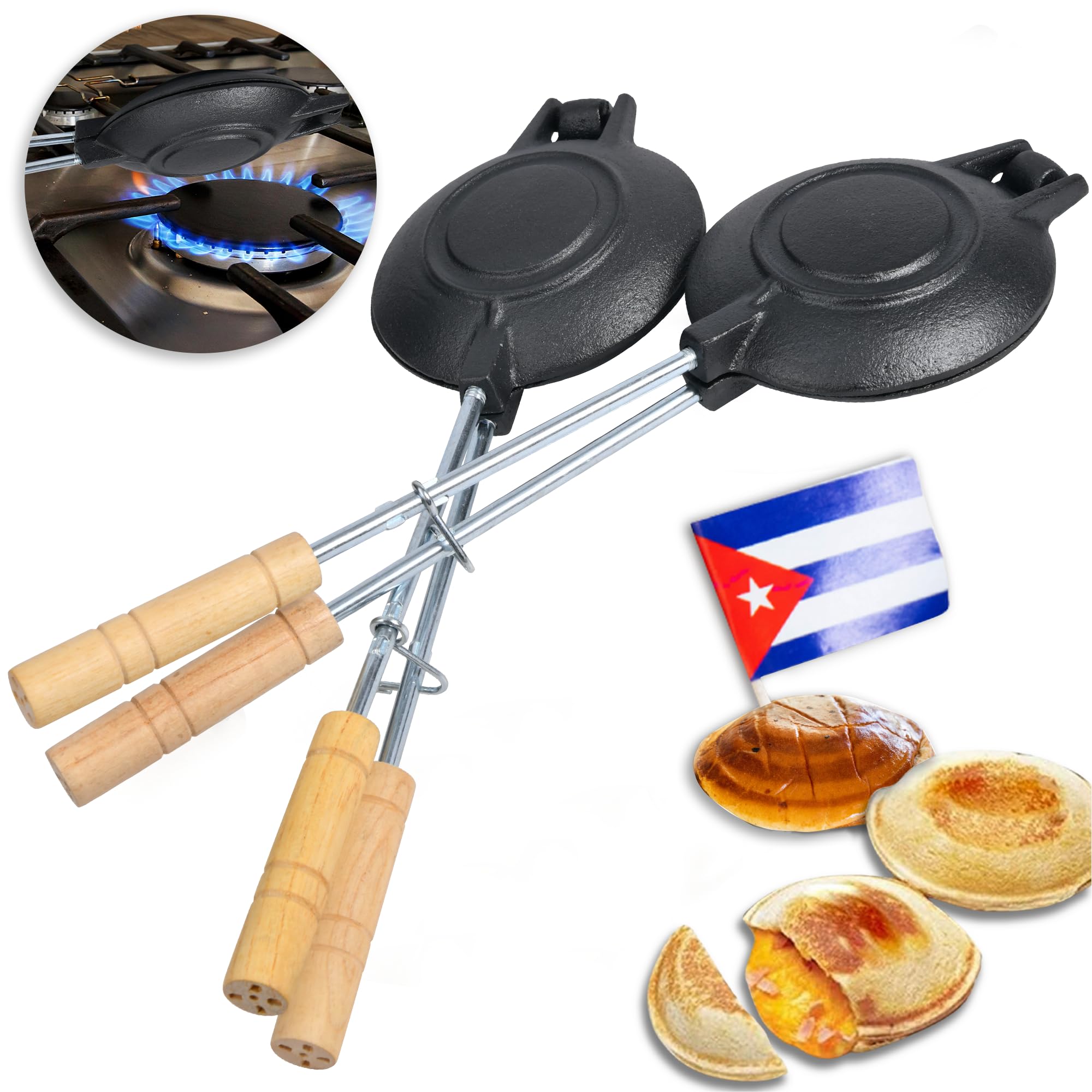 2 Uds Disquera de Pan Cubano Redondo