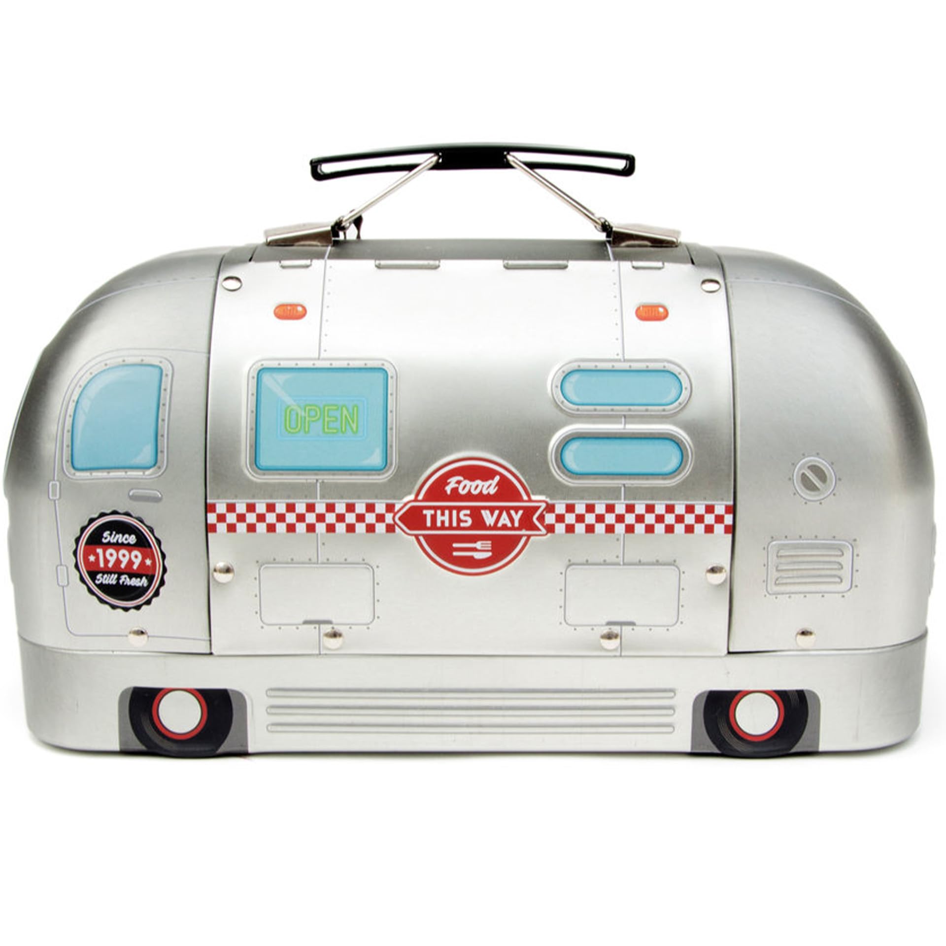 Suck Uk Metal Lunch Box, Silver, Unisex, 11Oz
