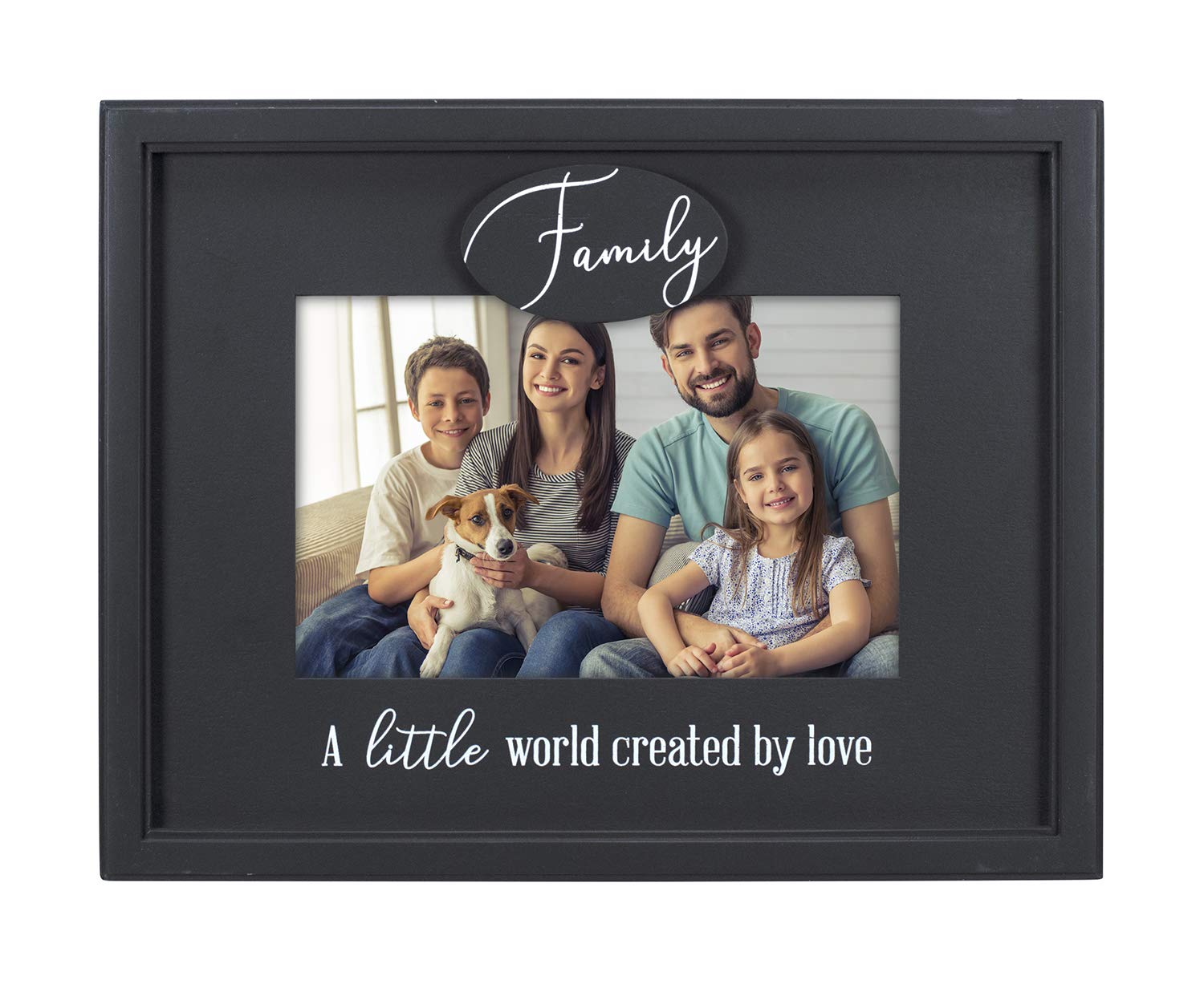 Malden International Designs 3472-46 Family Created by Love, Black, 4x6