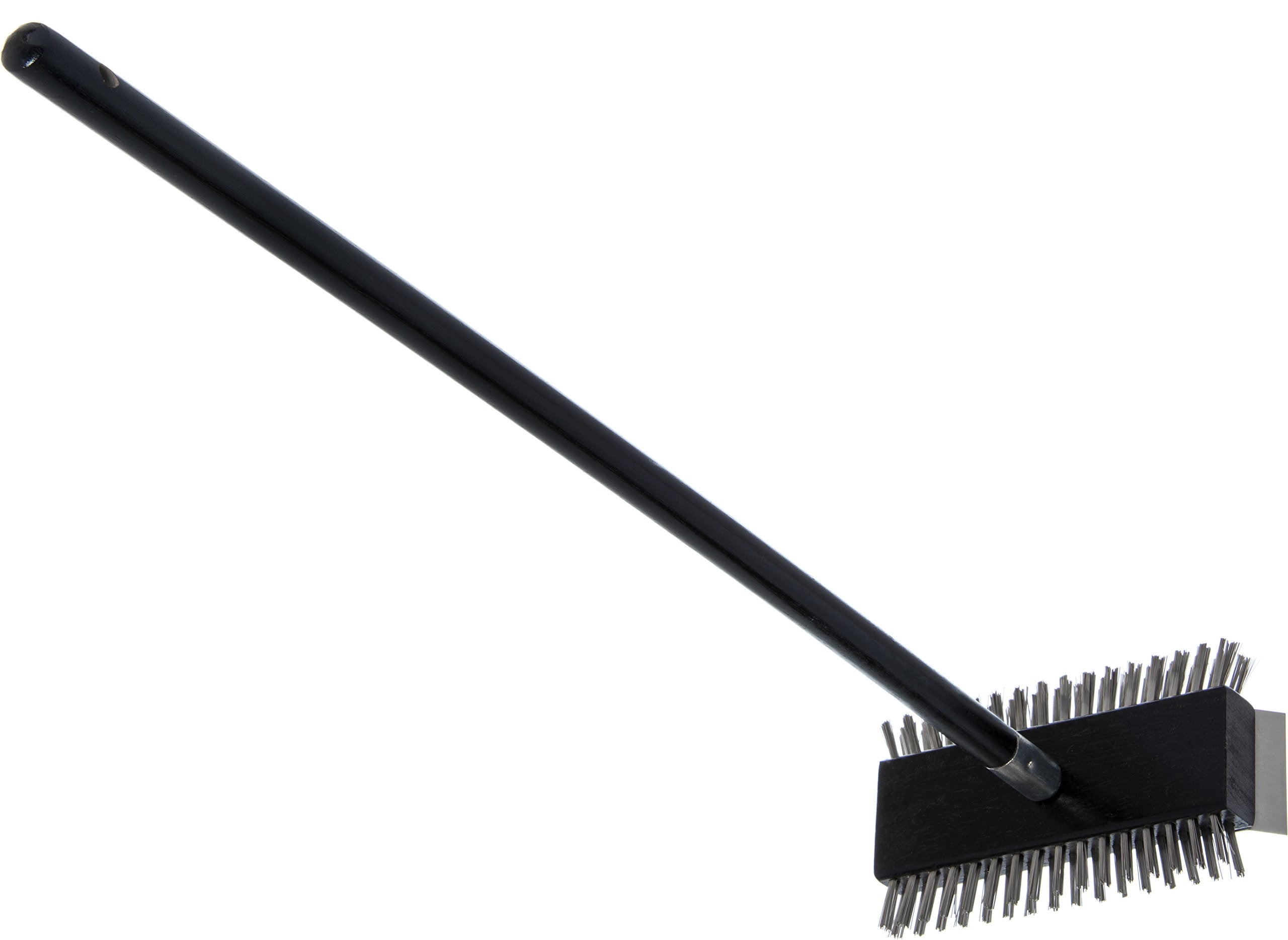 Sparta 4029000 Stainless Steel Grill Brush, Grill Scraper With Metal Bristles, 30.5 Inches, Black