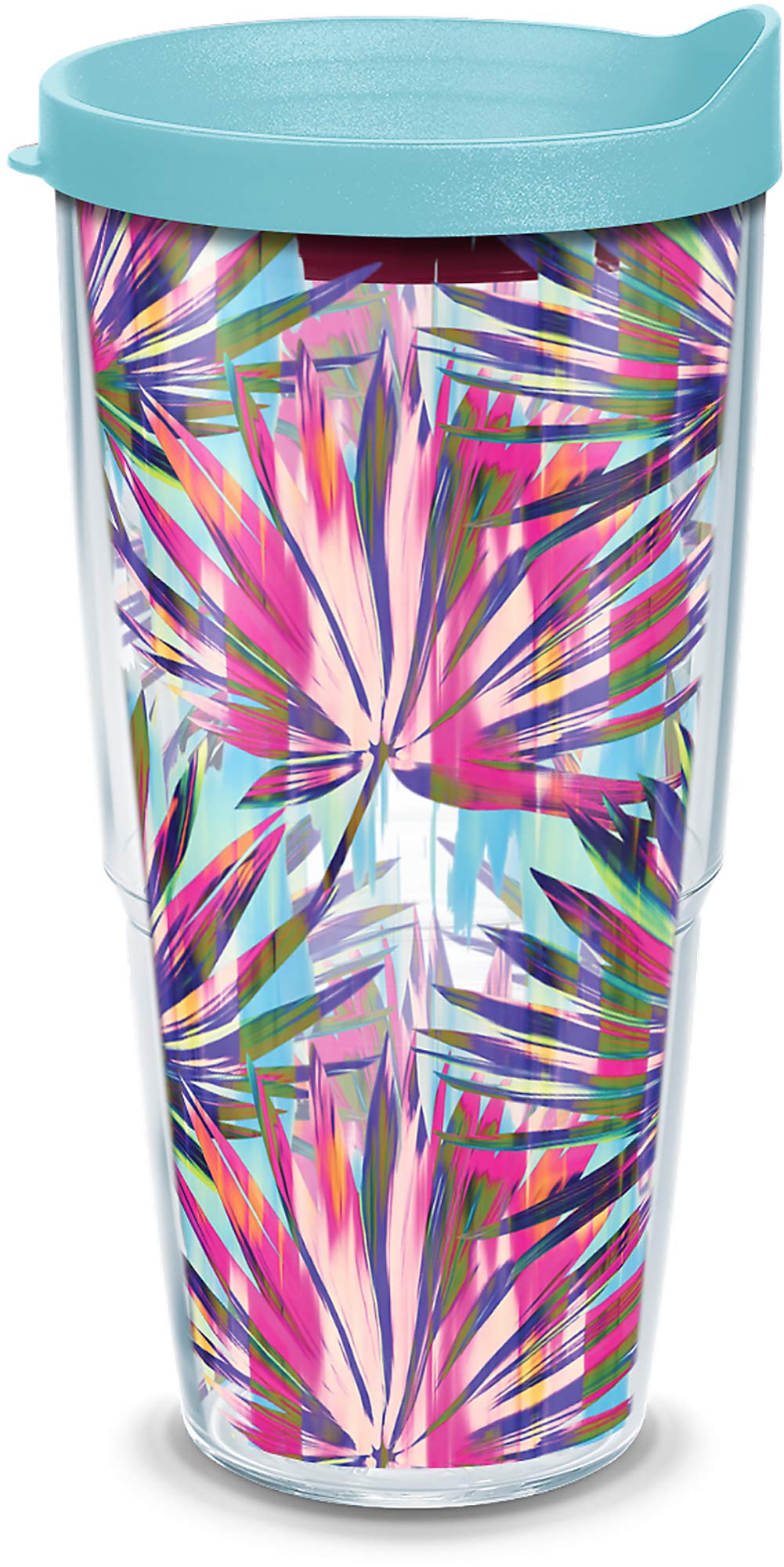 Tervis Multi Color Palms Made In Usa Double Walled Insulated Tumbler Travel Cup Keeps Drinks Cold & Hot, 24Oz, Classic