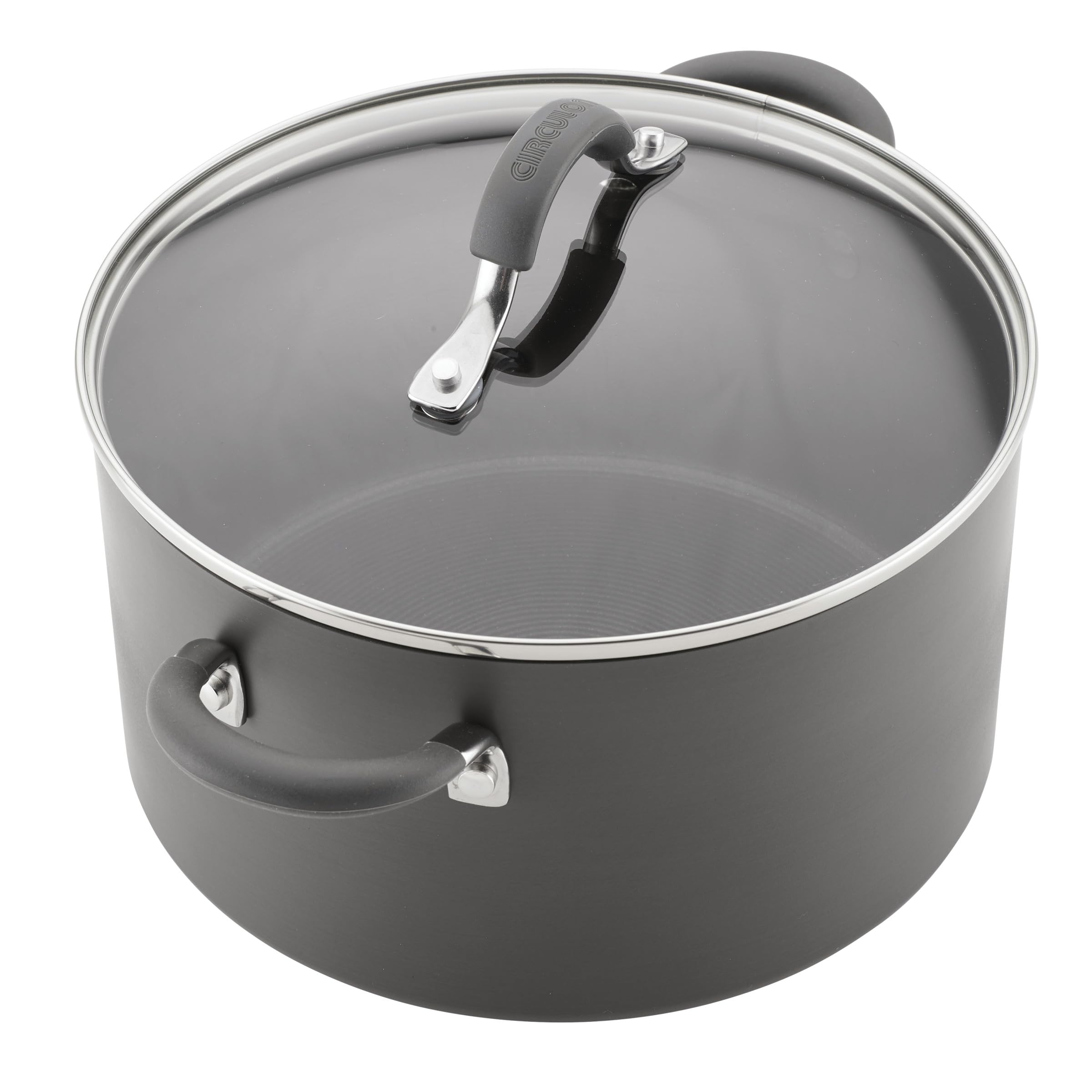 Circulon 83903 Radiance Hard Anodized Nonstick Cookware Pots and Pans Set, 10 Piece, Gray