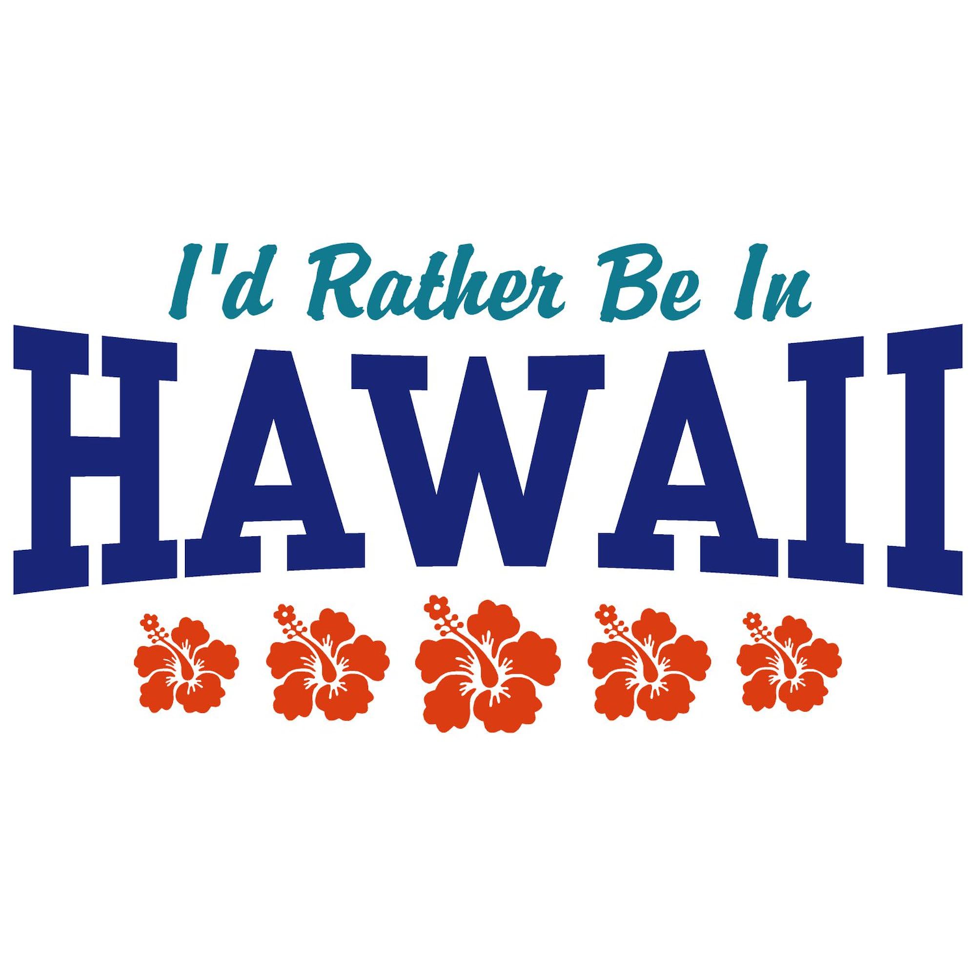 Cafepress I'D Rather Be In Hawaii Rectangle Magnet, 3''X2'' Refrigerator Magnet