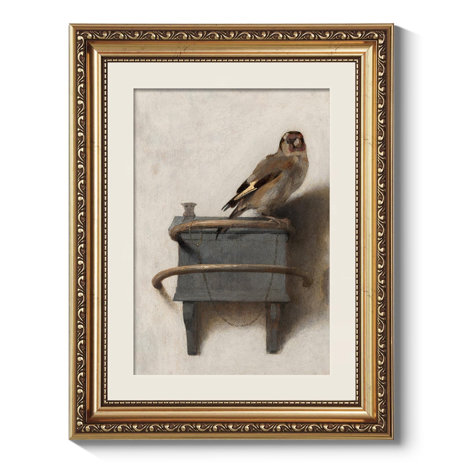 Arpeotcy Vintage Gold Framed Wall Art, The Goldfinch