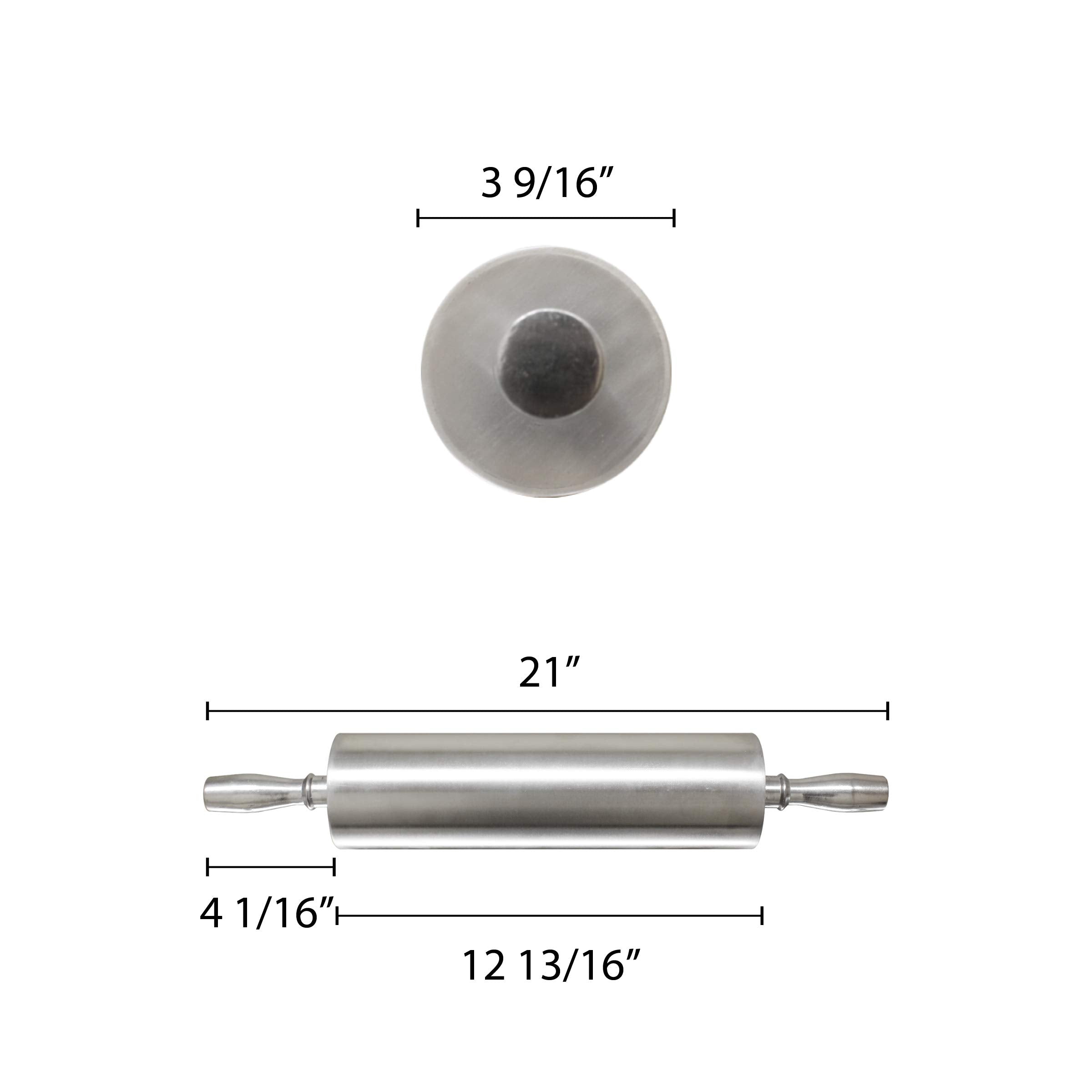 Thunder Group 13 Inch Aluminum Rolling Pin