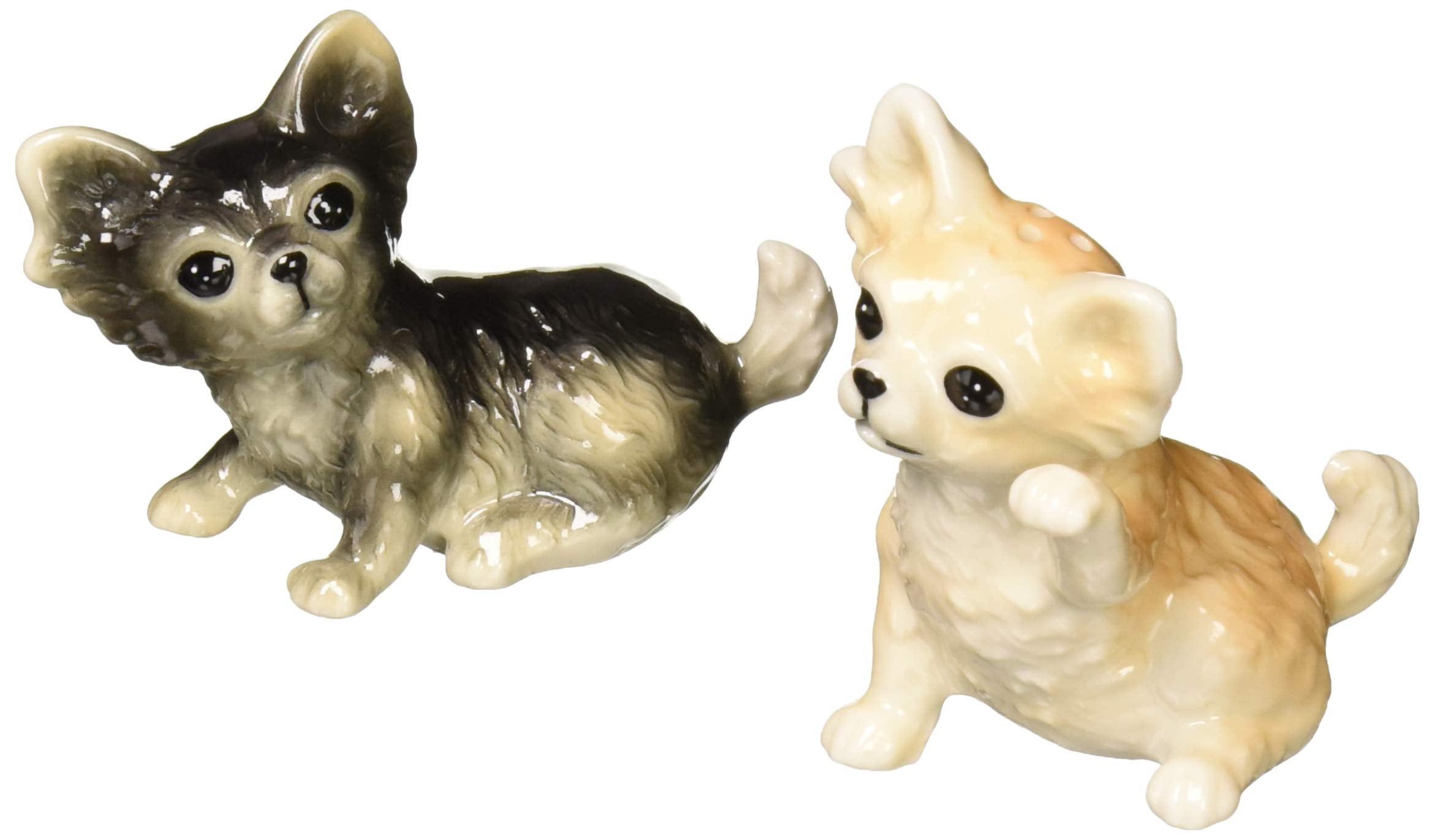 Cosmos Gifts 20774 Fine Porcelain Chihuahua Dog Salt And Pepper Shakers Set, 3-1/2'' L