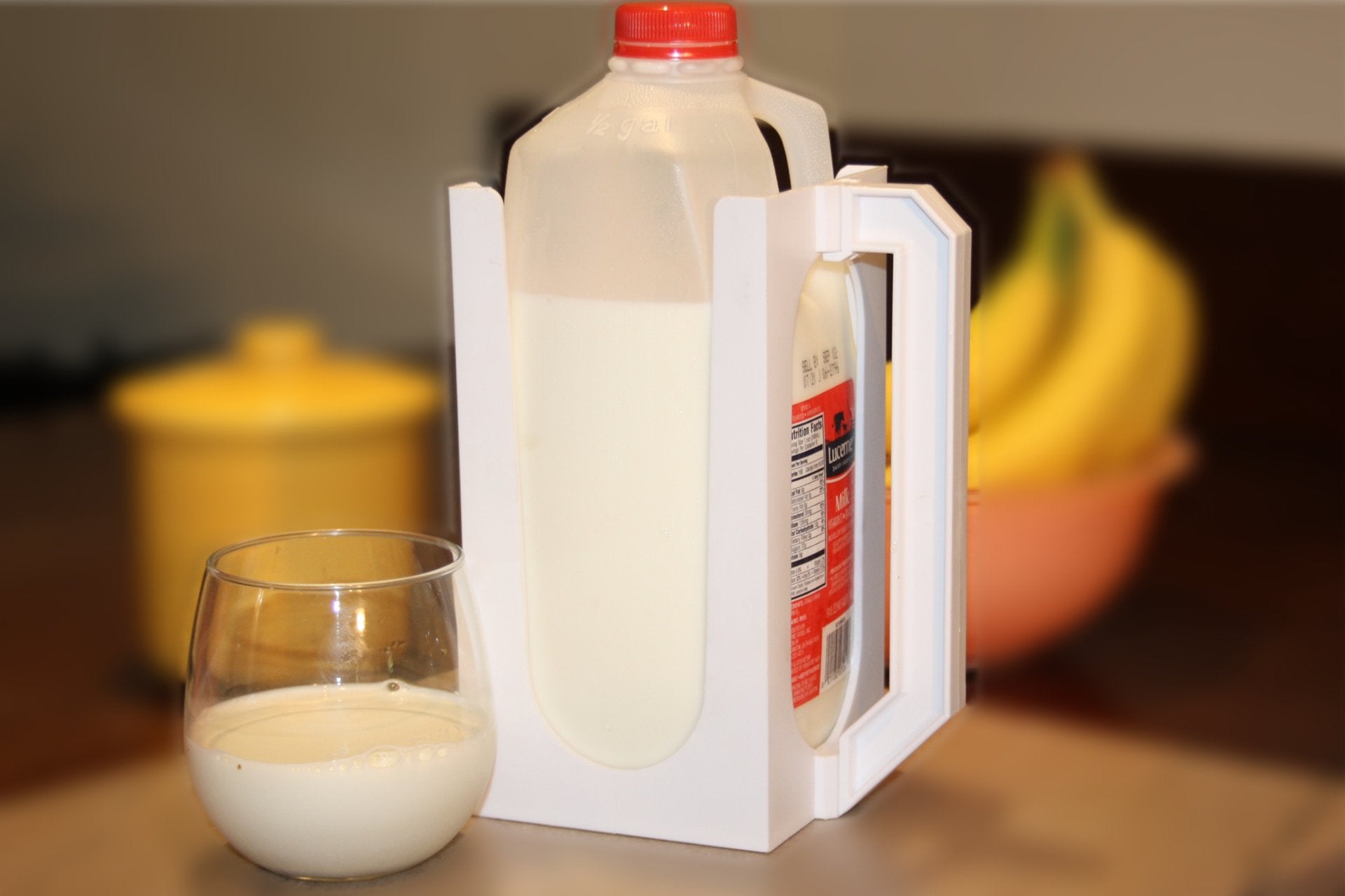 Carton Caddy Xl Half Gallon Milk Carton Holder With Handle | Reusable Juice Box Holder With Handle | Rust Free, Dishwasher Safe