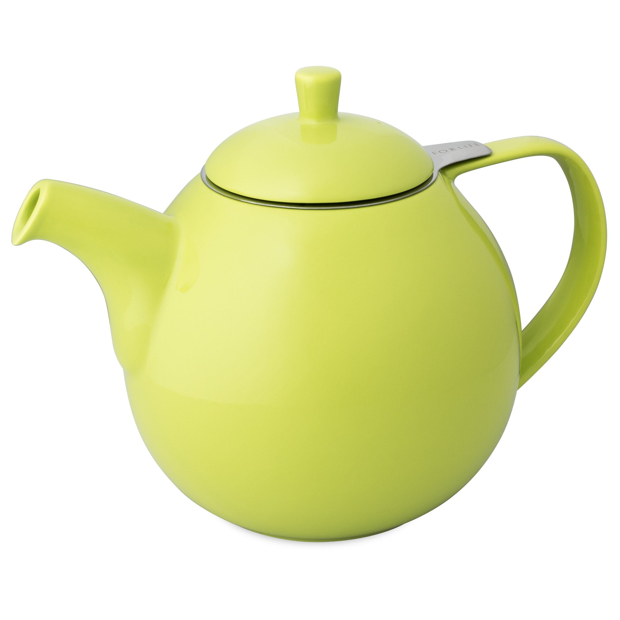 Forlife Curve Teapot With Infuser, 45-Ounce, Lime
