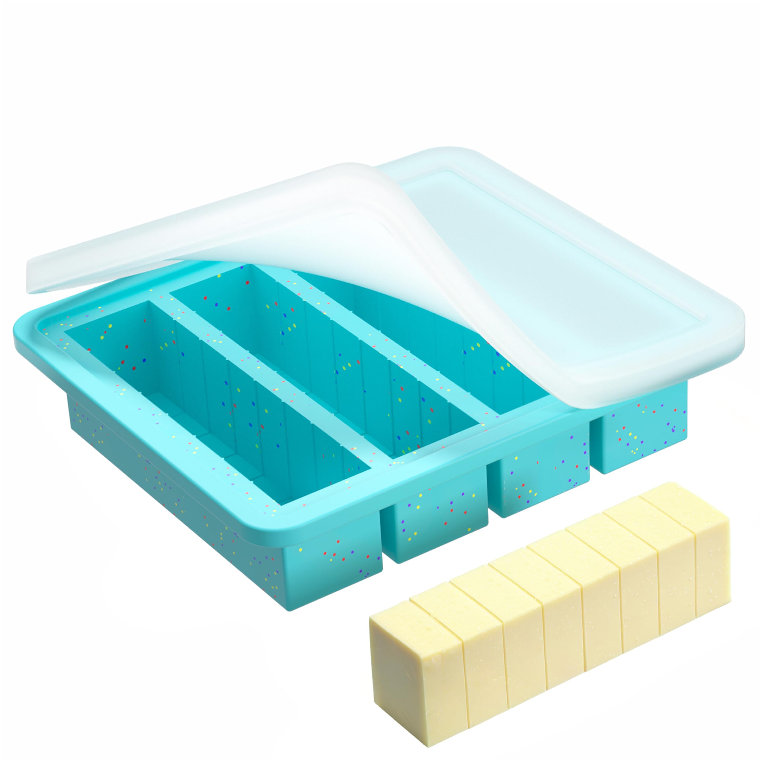 KASHME 1 Pc Butter Mold With Stainless Steel Frame, Butter Mold With Measurements For Homemade Butter, Nonstick Silicone Butter 