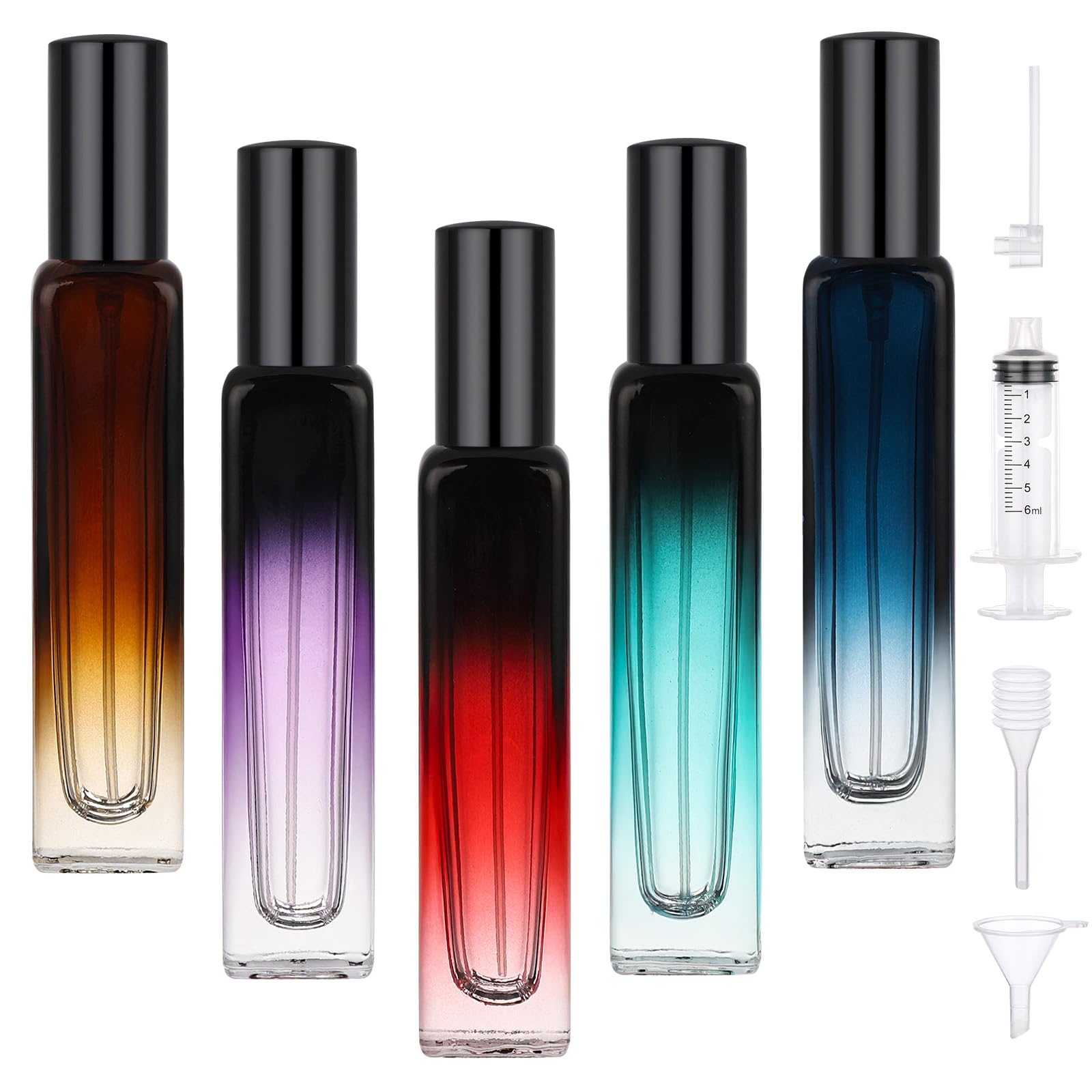 Segbeauty 0.5 Oz Perfume Bottle, 15Ml Refillable Cologne Sprayer Bottles,5 Pack Perfume Travel Fine Mist Dispenser, Portabe Esse