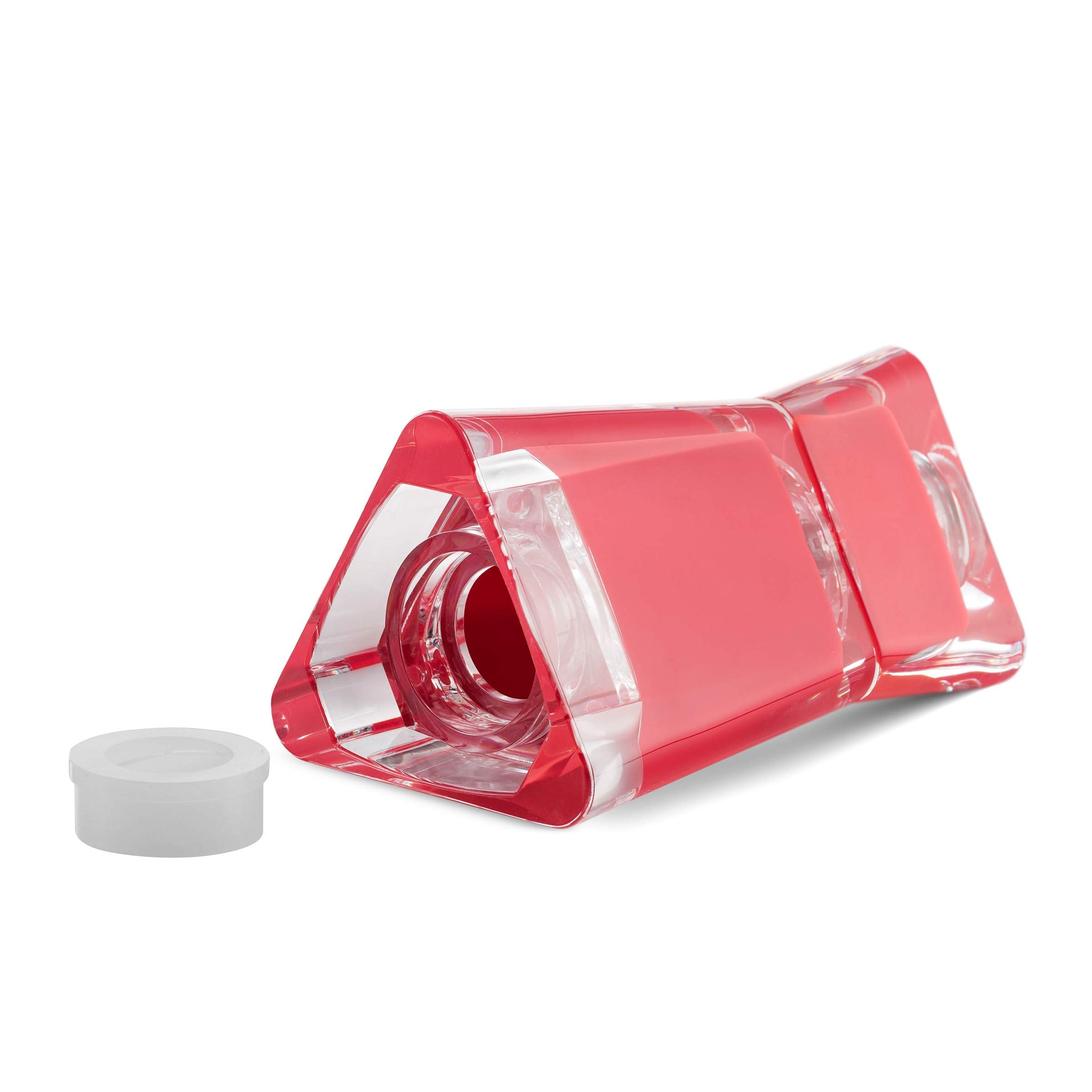 Mitbak Acrylic Red Salt And Pepper Shakers (2 Piece Set) | Elegant Salt And Pepper Dispensers With Perfectly Sized Holes For Eve