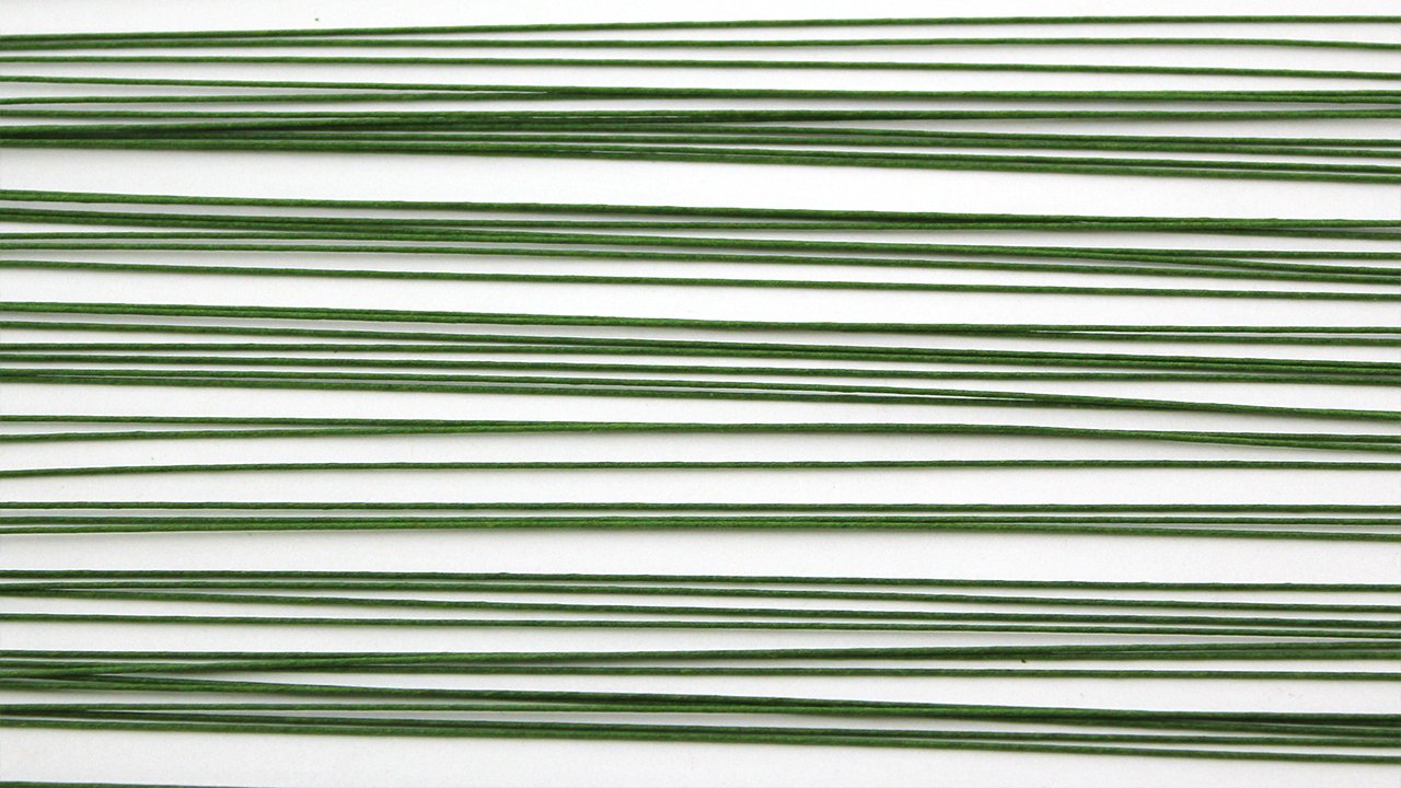 Pme Sugarcraft Floral Wires Green 26 Gauge, 14 Inches Long, Pack Of 50