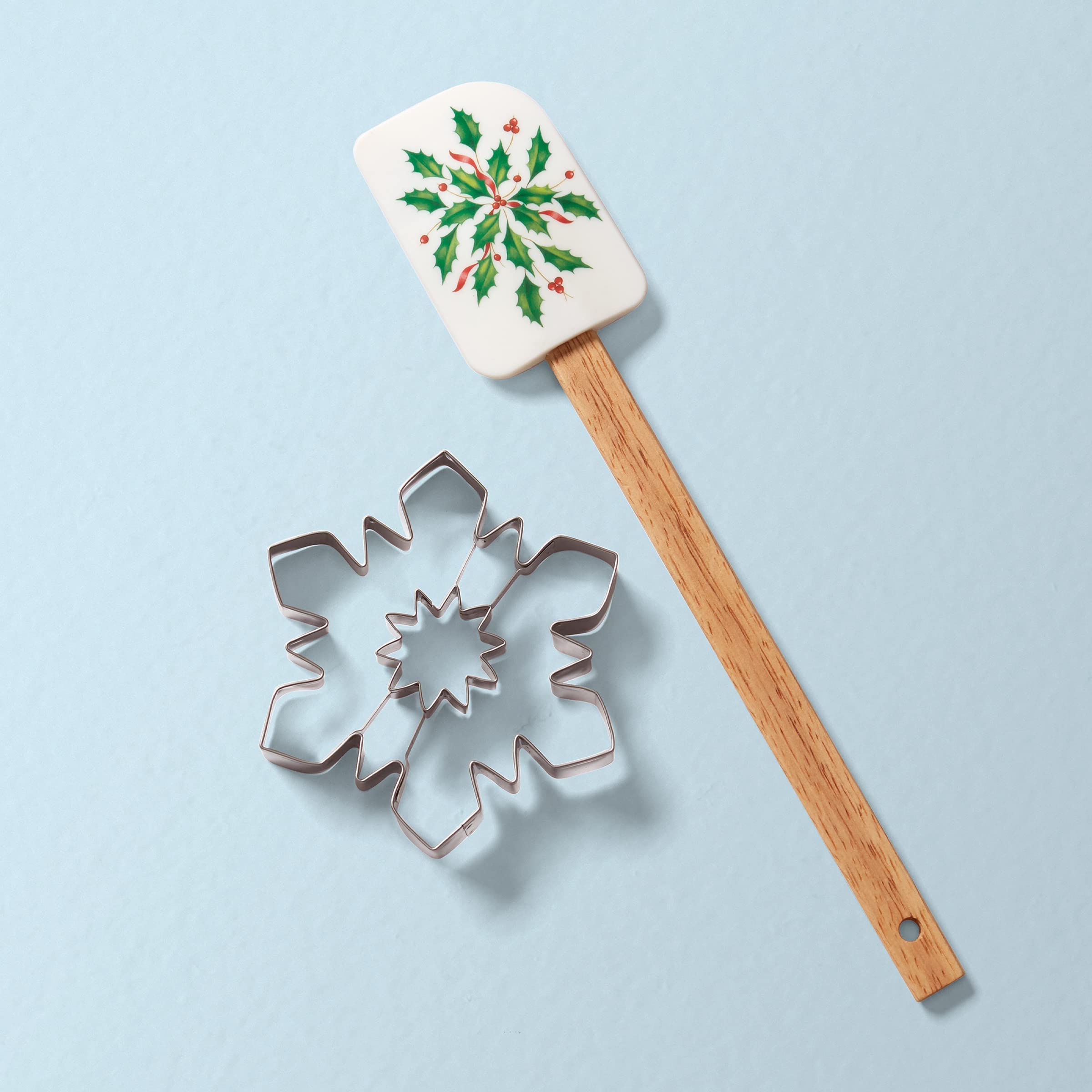 Lenox 893496 Holiday Spatula With Snowflake Cookie Cutter