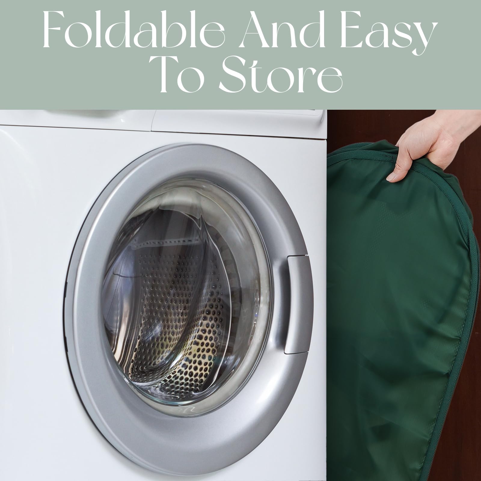 Pop Up Laundry Hamper - Collapsible Mesh Popup Laundry Basket, 3 Compartments Collapsible Mesh Laundry Baskets Clothes Foldable