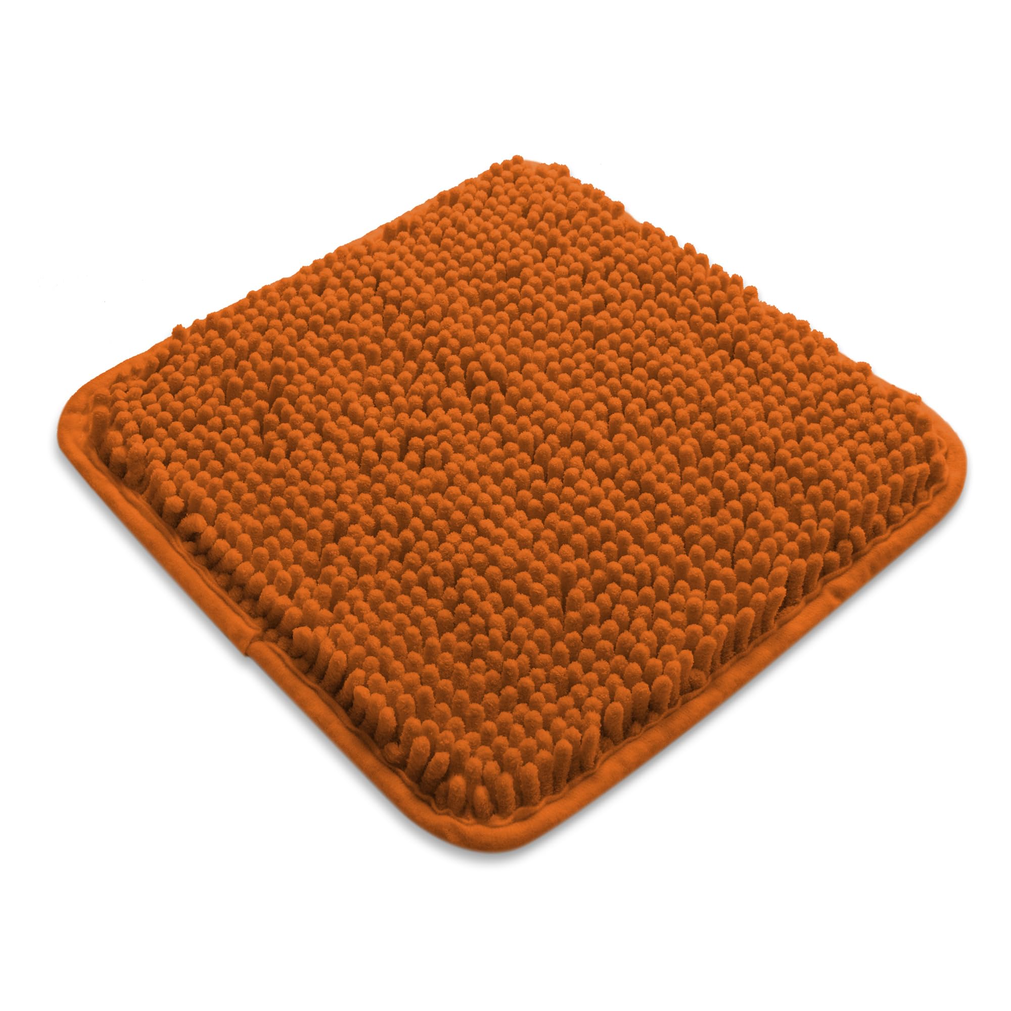 Yeaban Burnt Orange Bathroom Rugs Sets 2 Piece - Thick Chenille Bath Mats | Absorbent And Washable Bath Rug Non-Slip, Plush And