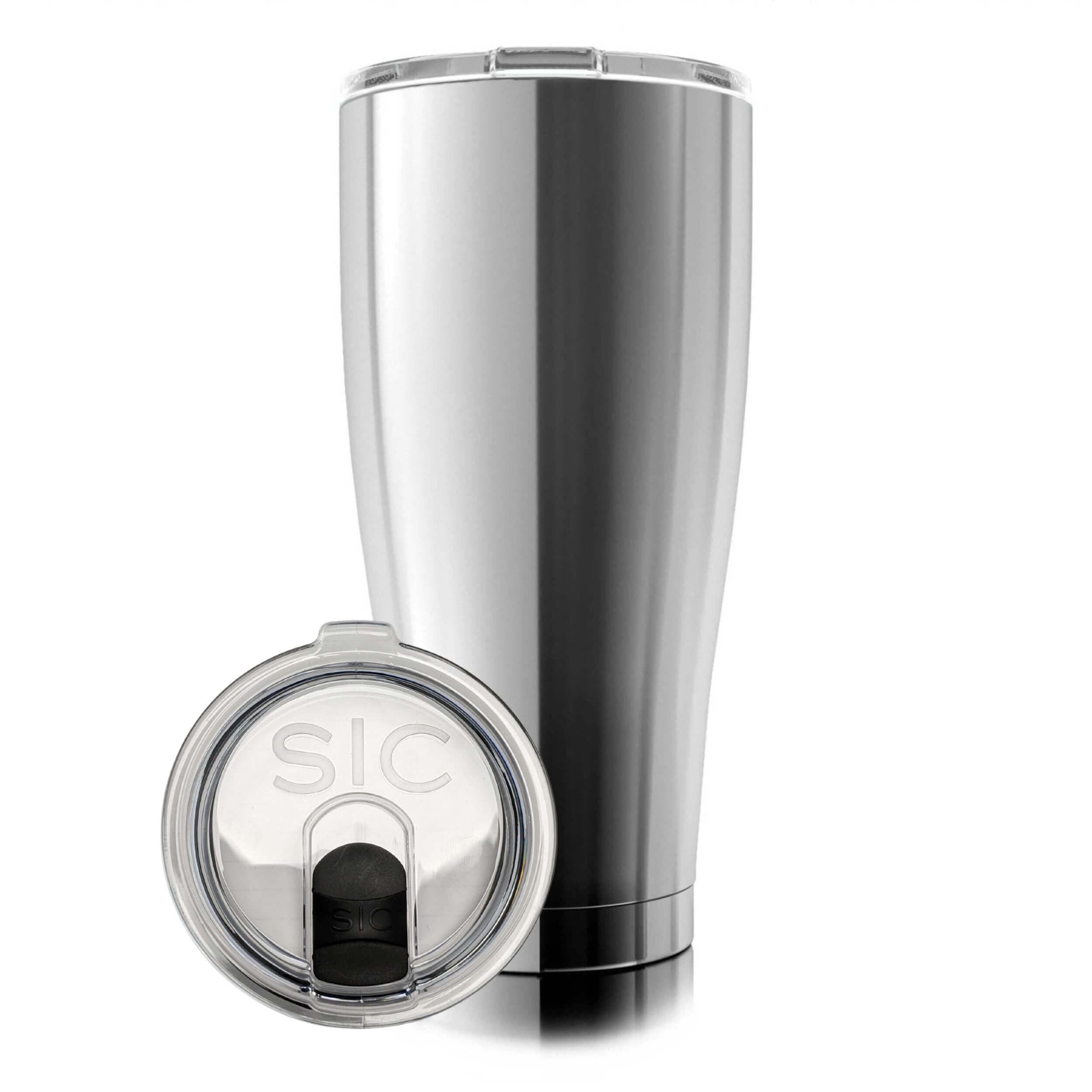 Seriously Ice Cold Sic 30Oz Insulated Travel Tumbler Mug, Premium Double Wall Stainless Steel, Leak Proof Bpa Free Lid (Stainles
