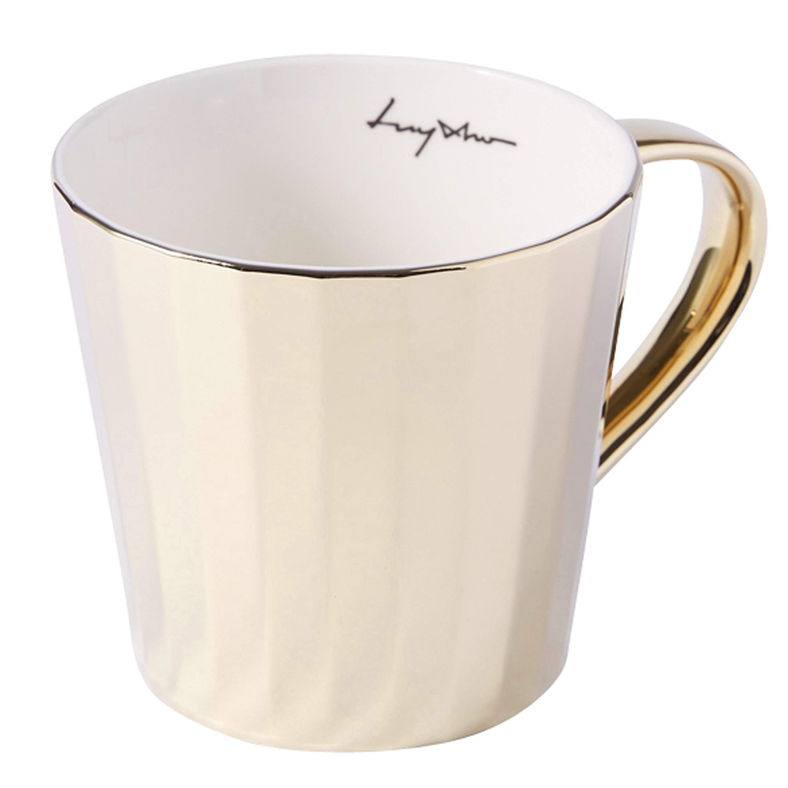 Luycho] Angled Mirror Cup & Saucer_Rothschilds Giraffe_11Oz